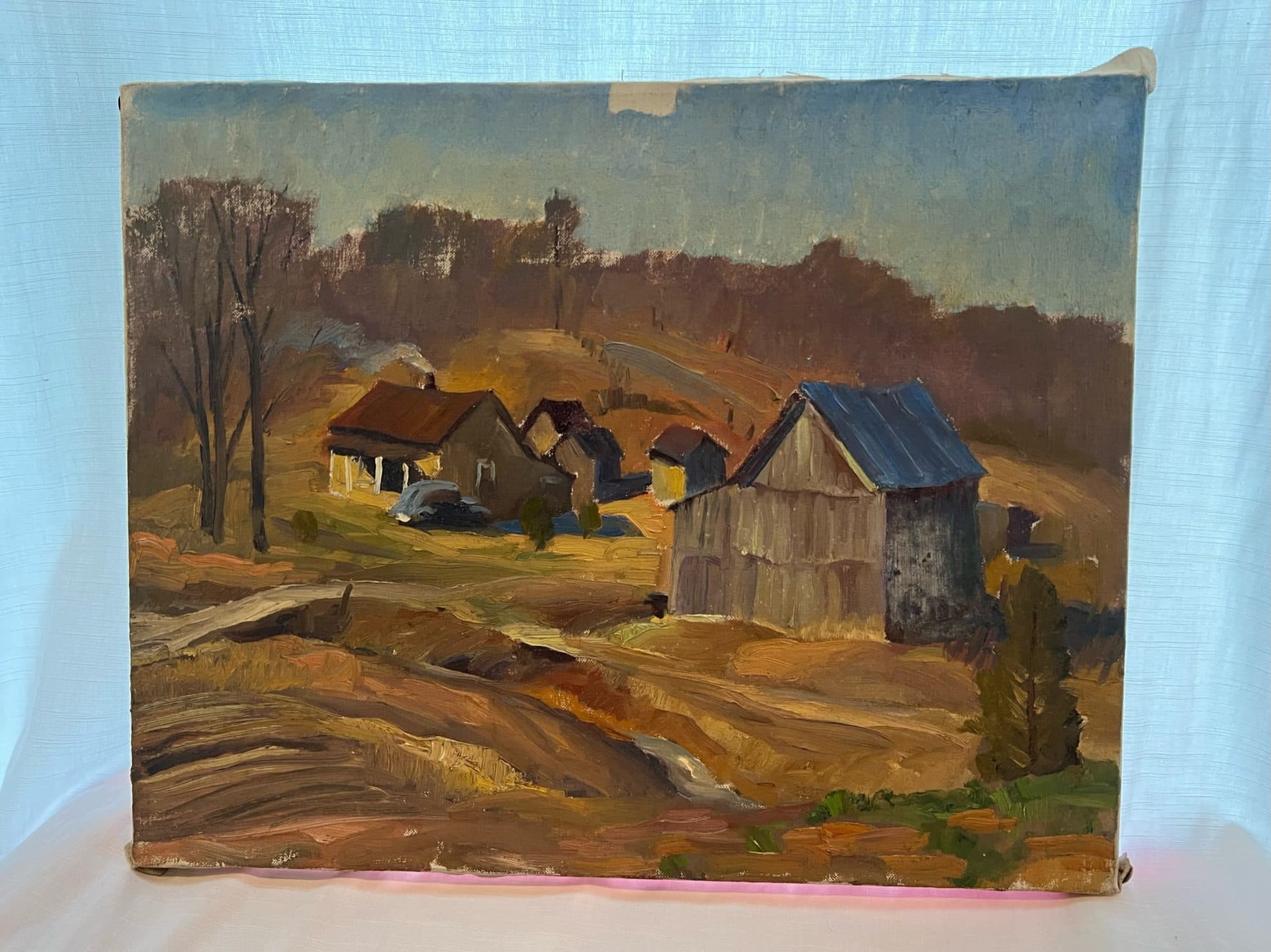 Farm Buildings In The Valley — detail