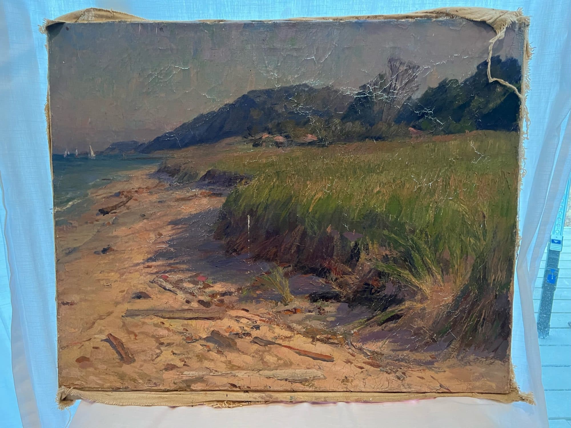 Sand Dune Along The Shore — detail