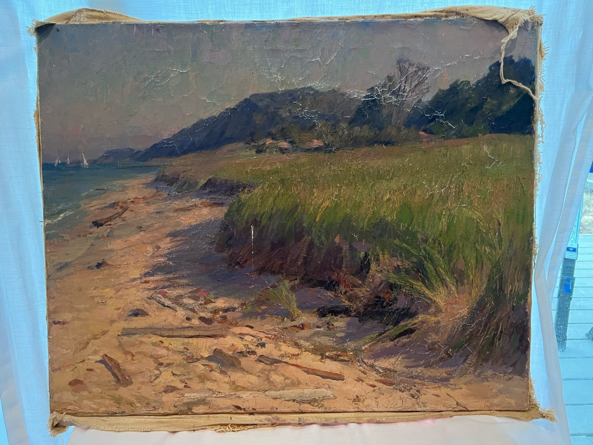 Sand Dune Along The Shore — detail