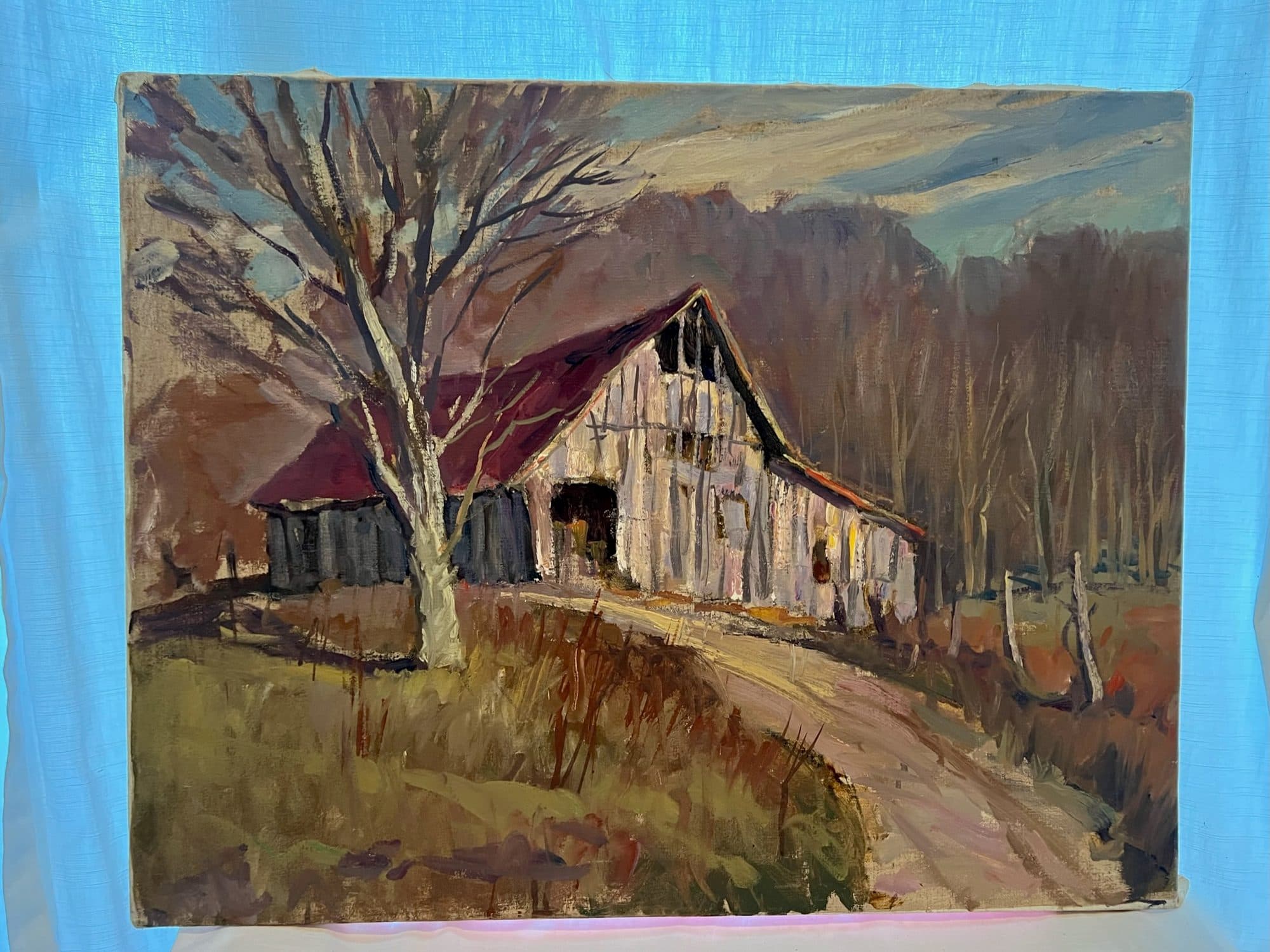 Weathered Barn On A Country Path — detail