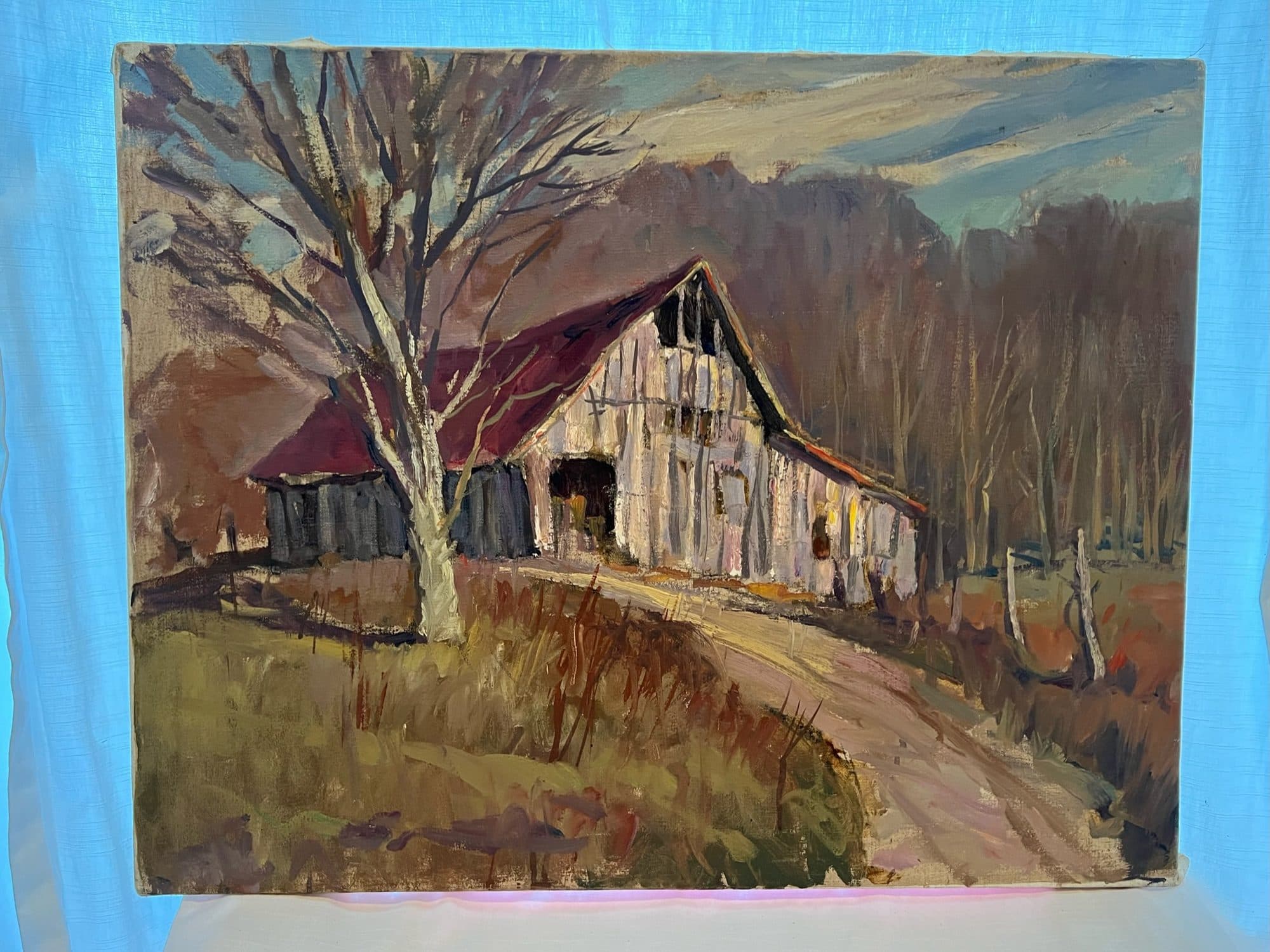 Weathered Barn On A Country Path — detail