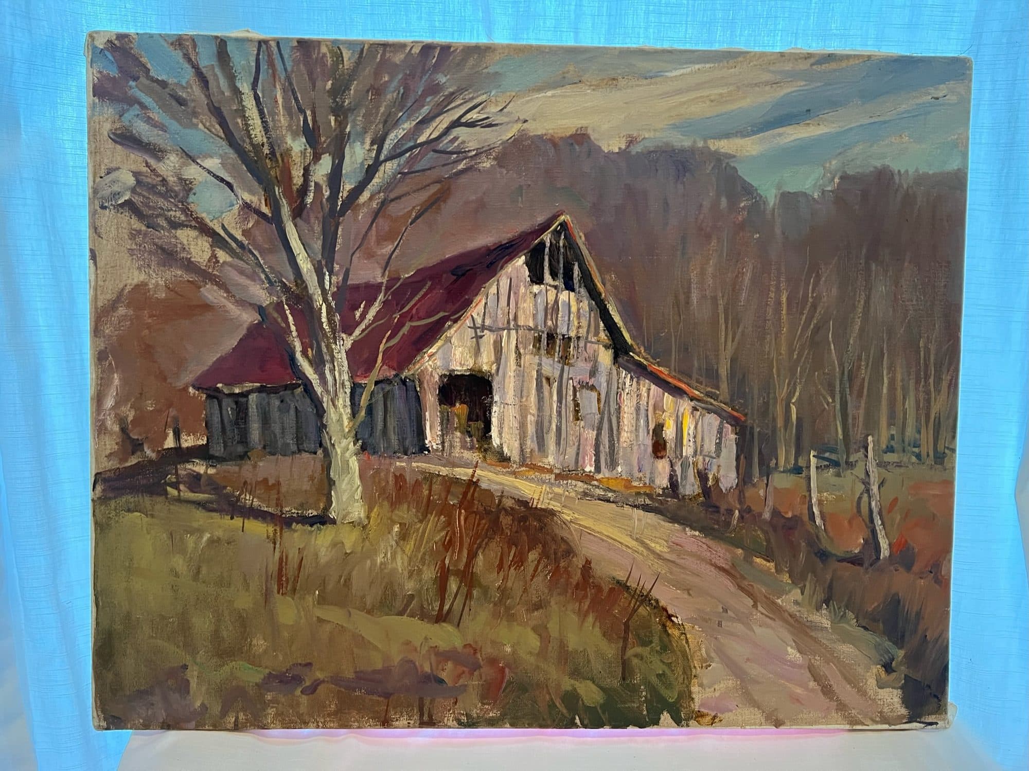 Weathered Barn On A Country Path — detail