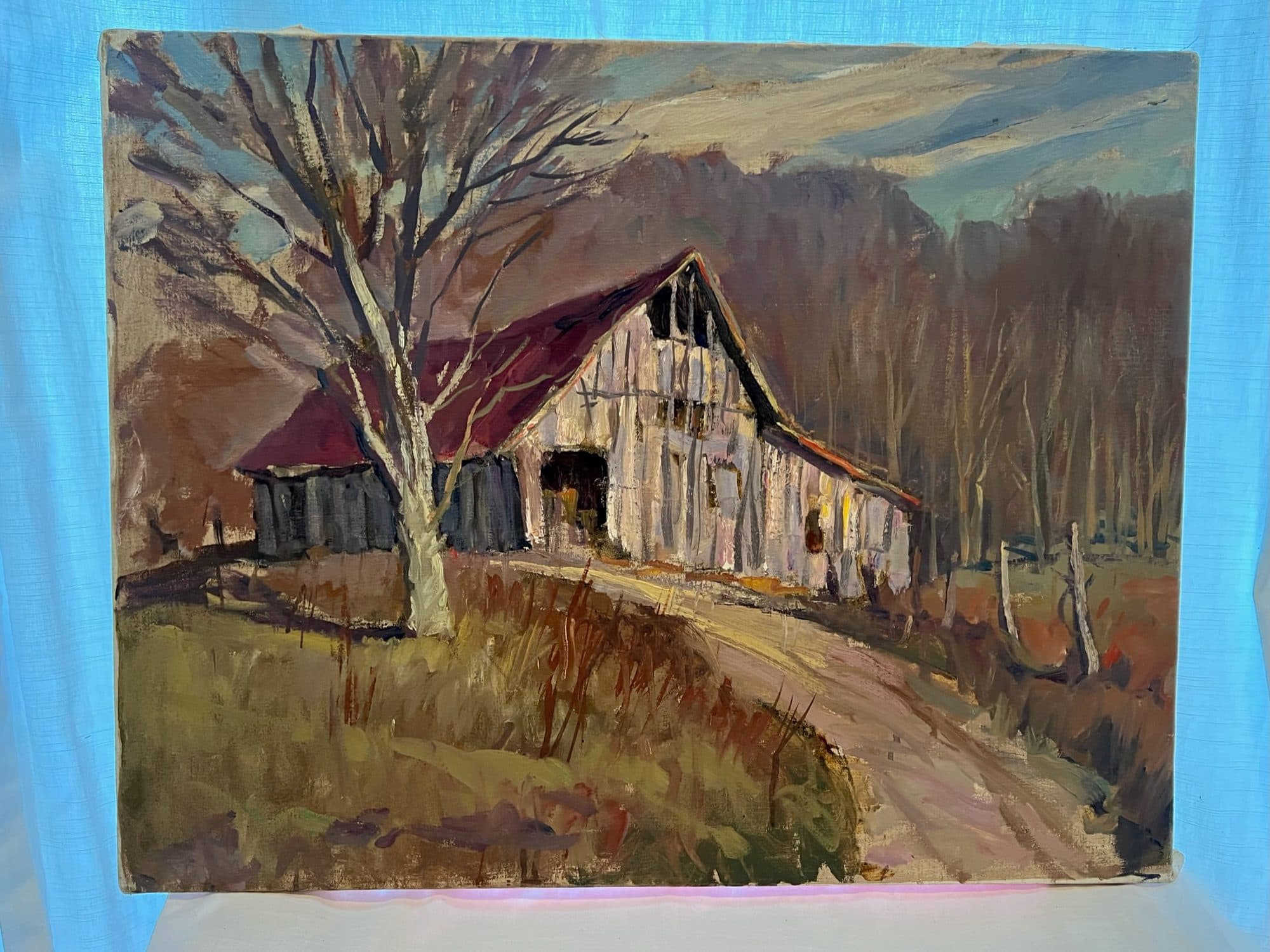 Weathered Barn On A Country Path — detail
