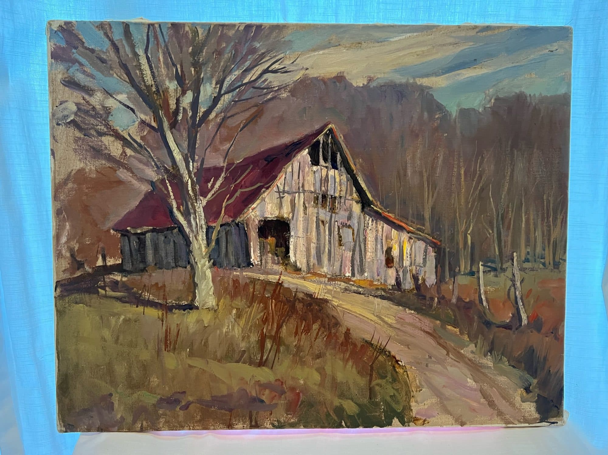 Weathered Barn On A Country Path — detail