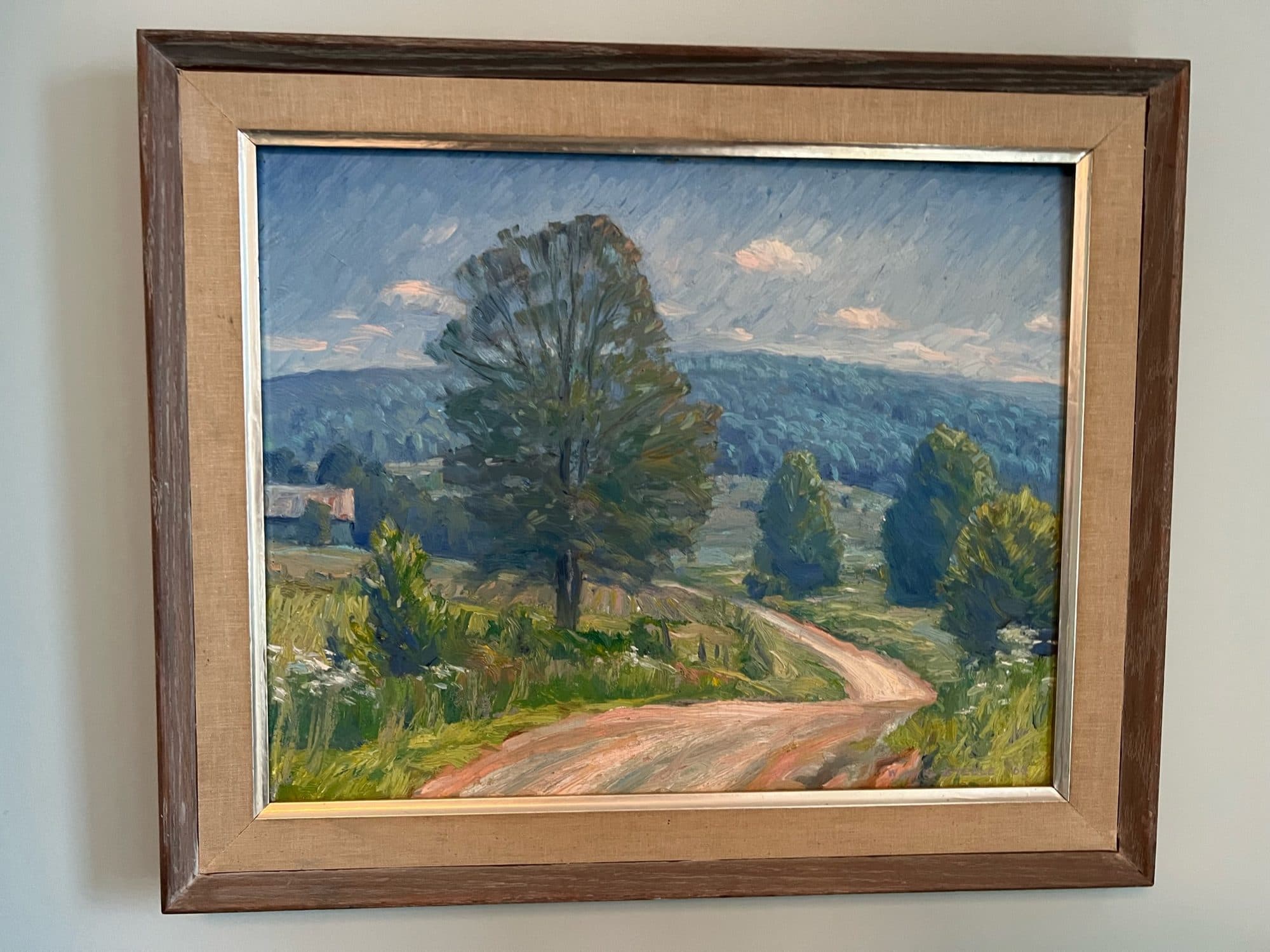 Lone Tree Along Country Road — detail