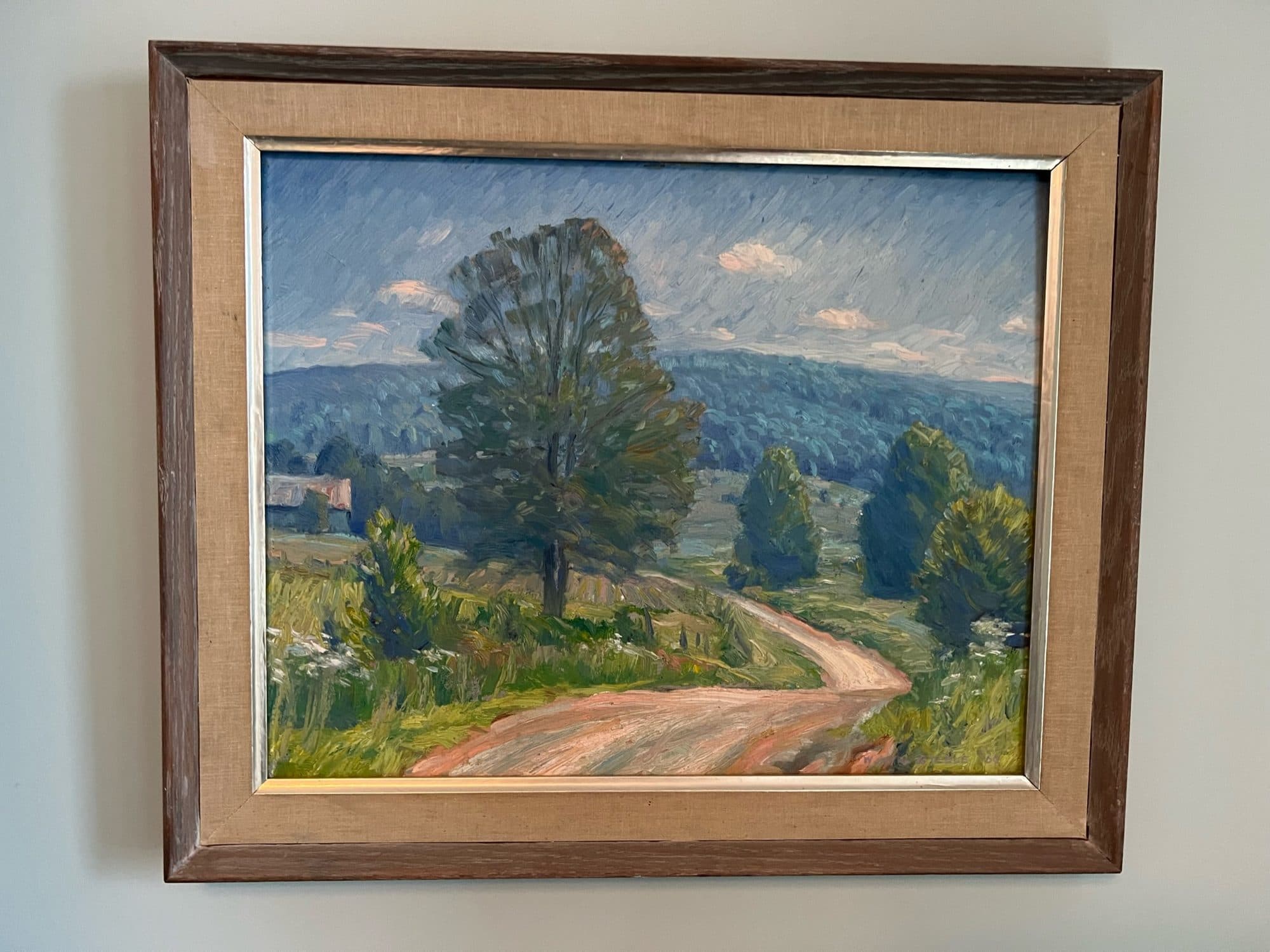 Lone Tree Along Country Road — detail