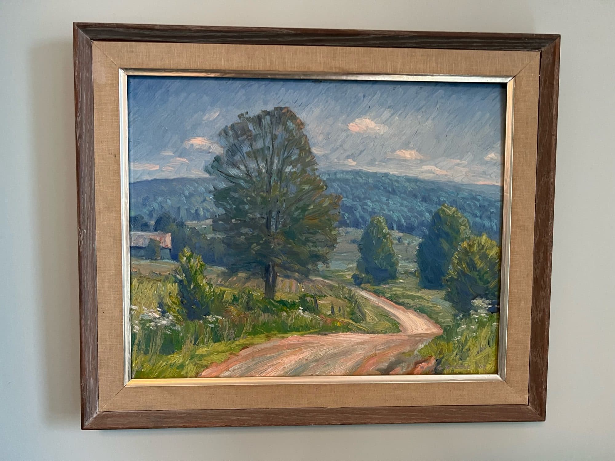 Lone Tree Along Country Road — detail