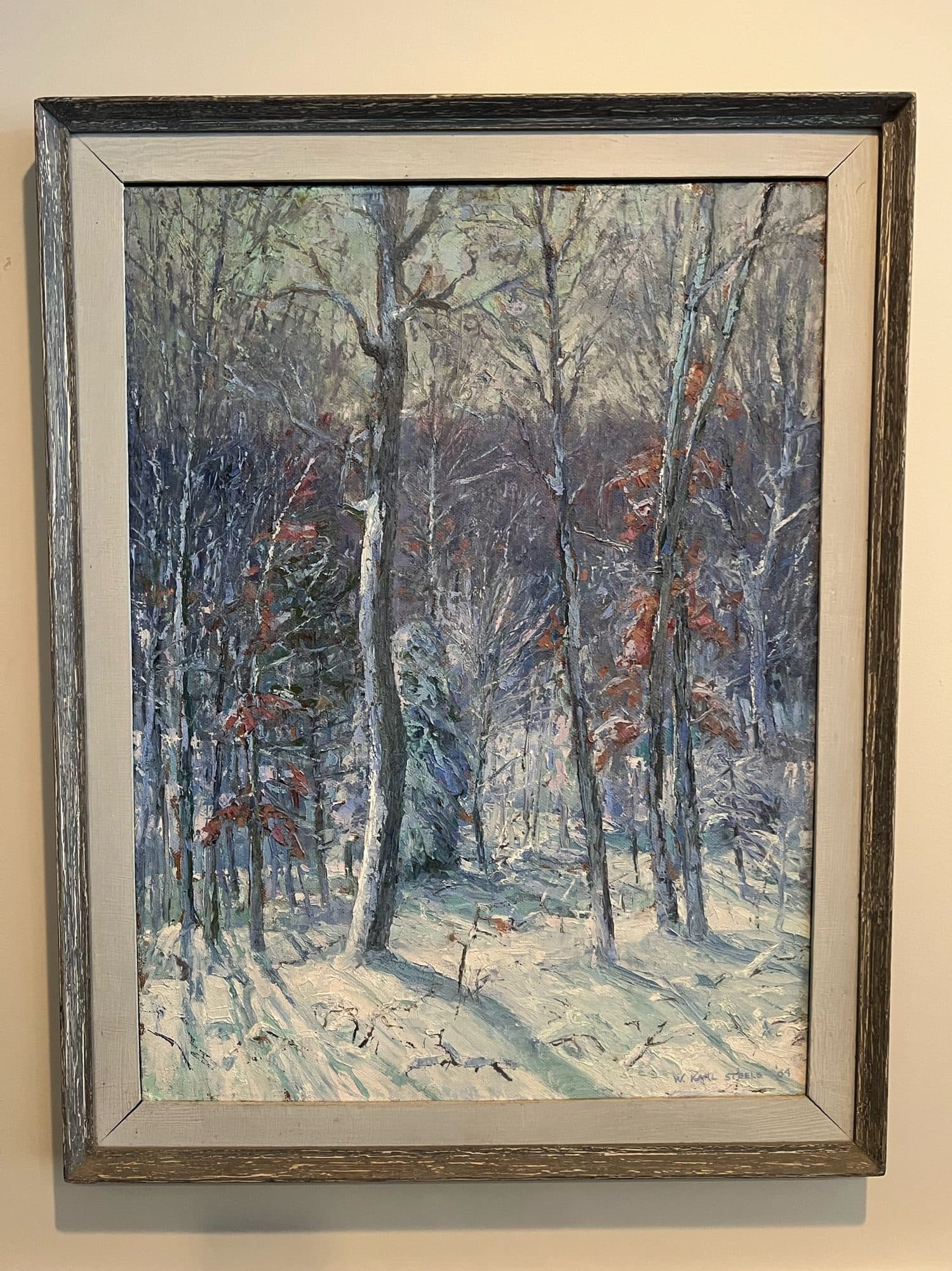 Snowy Birch Woods — detail