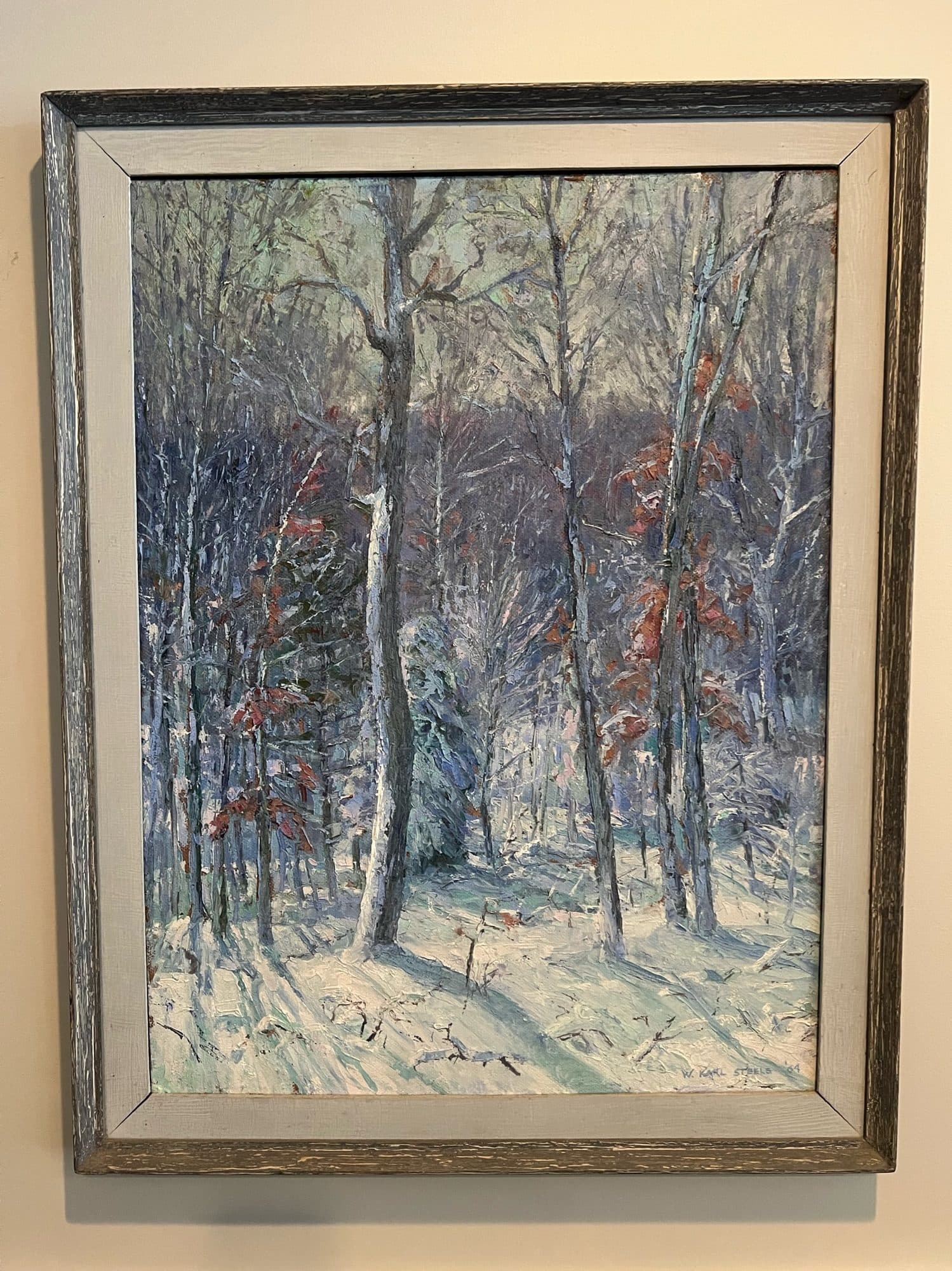 Snowy Birch Woods — detail