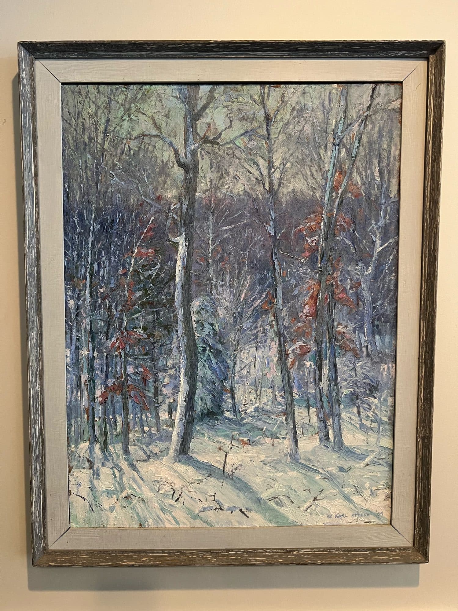 Snowy Birch Woods — detail