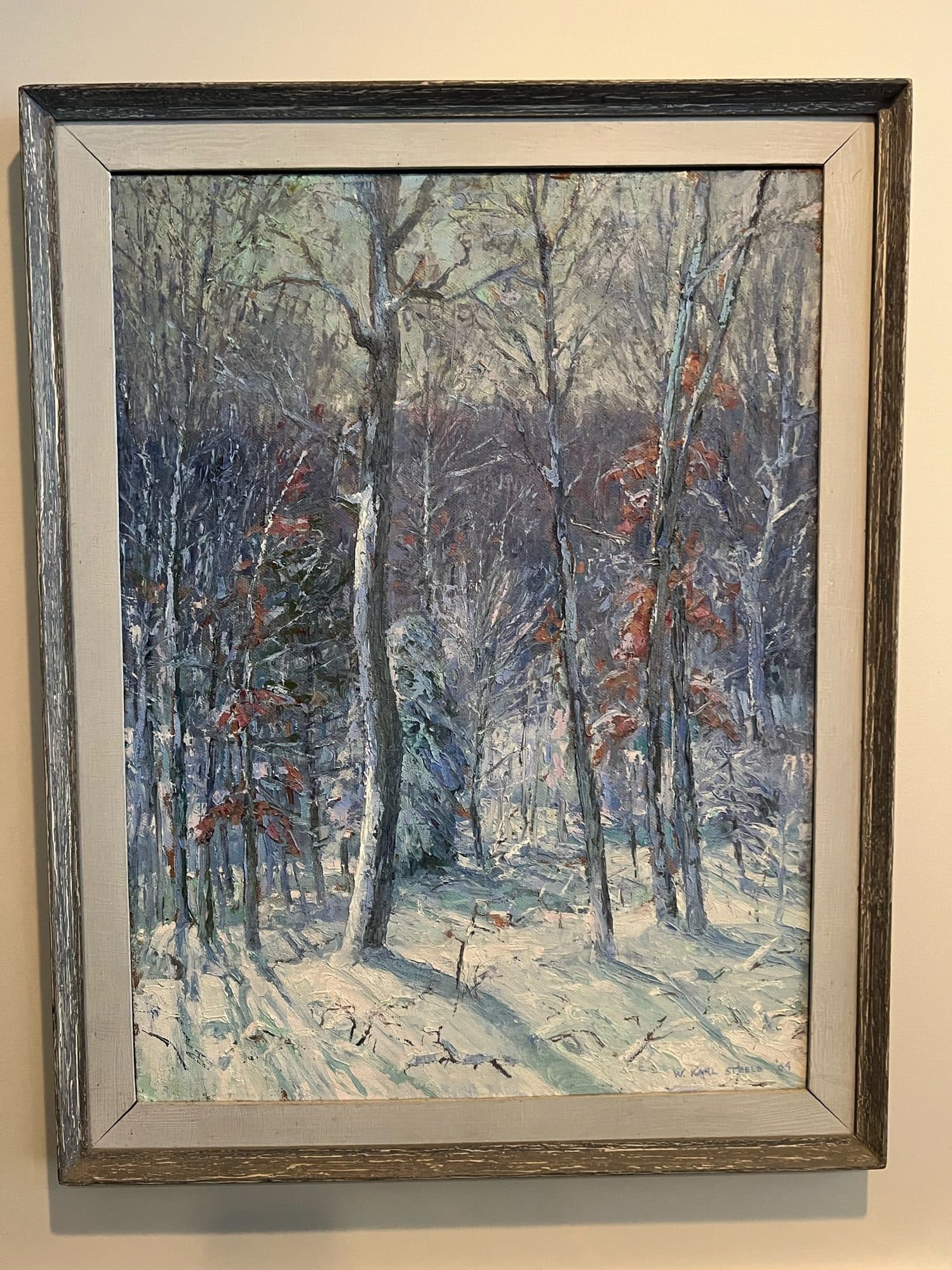 Snowy Birch Woods — detail