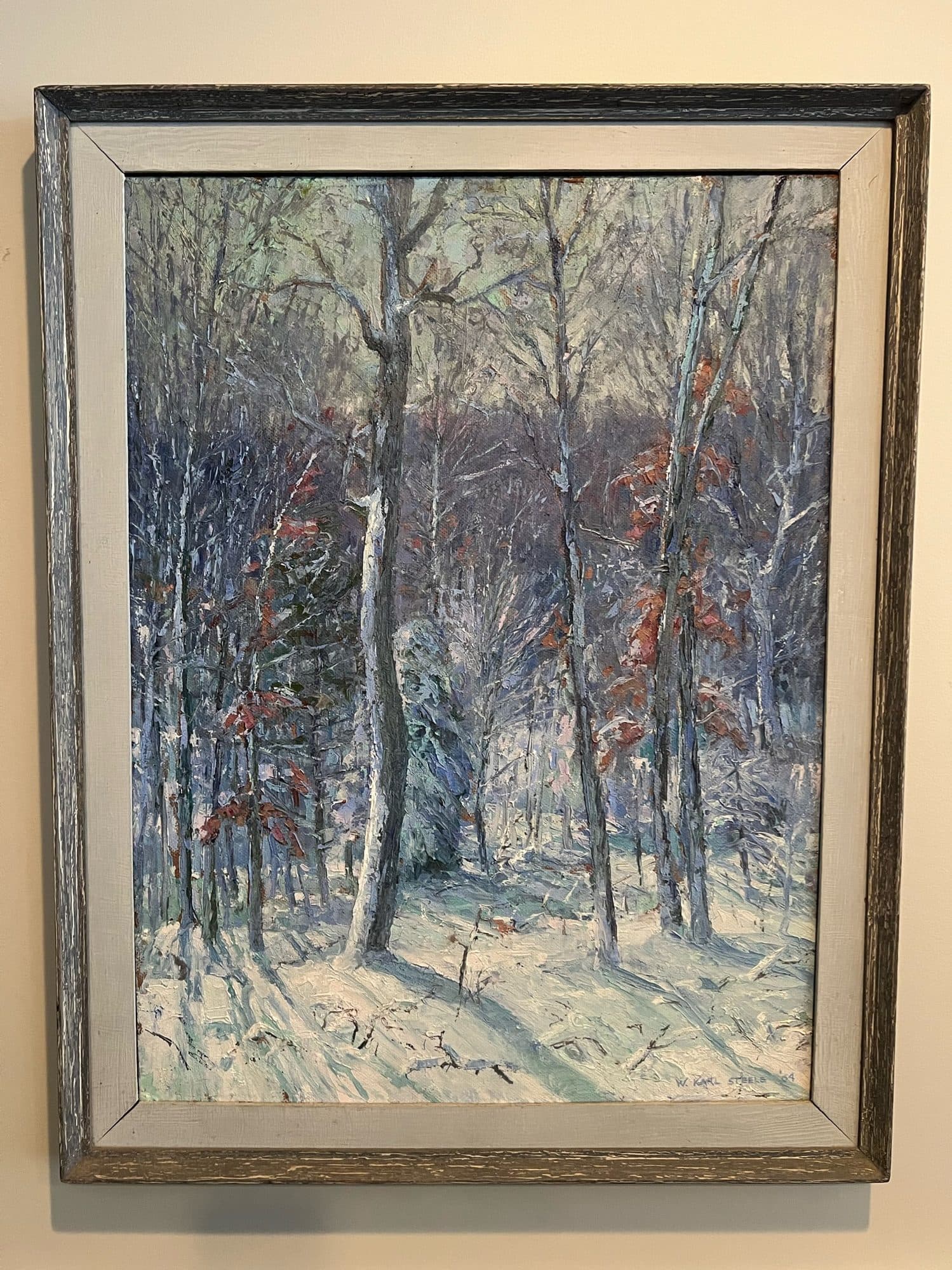 Snowy Birch Woods — detail