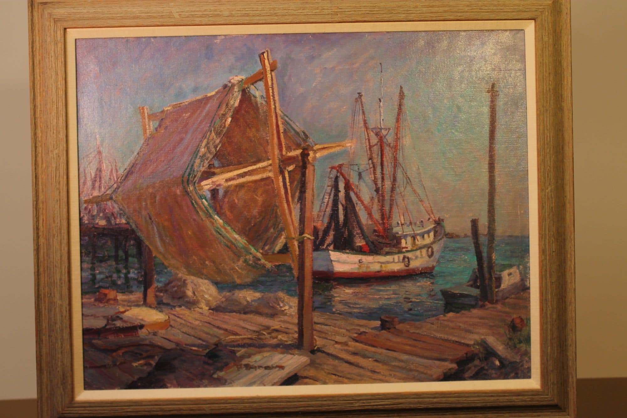 Fishing Boats At The Dock — detail