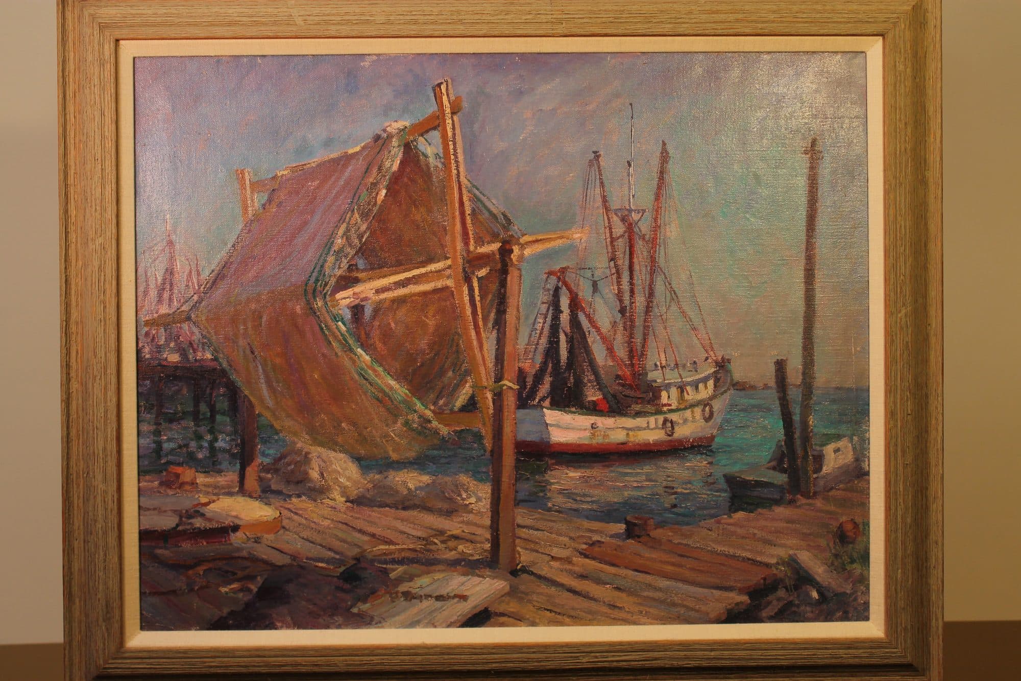 Fishing Boats At The Dock — detail