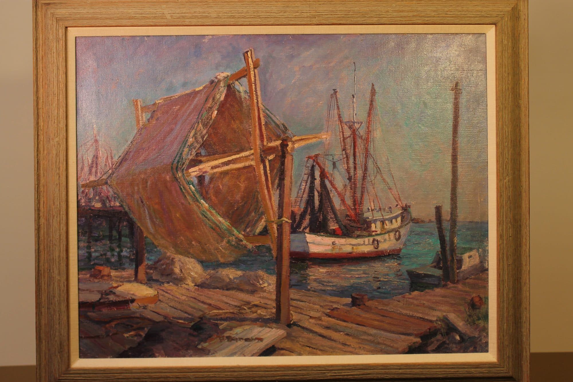 Fishing Boats At The Dock — detail