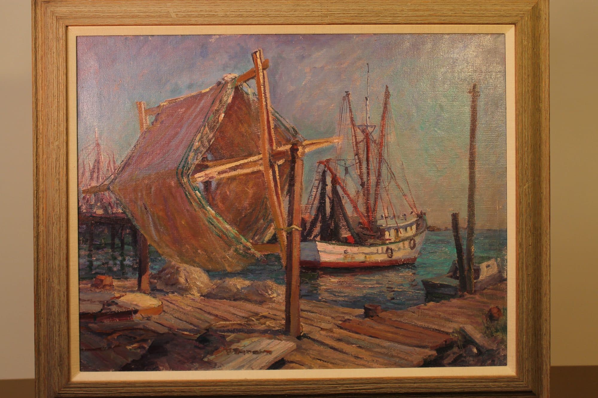 Fishing Boats At The Dock — detail