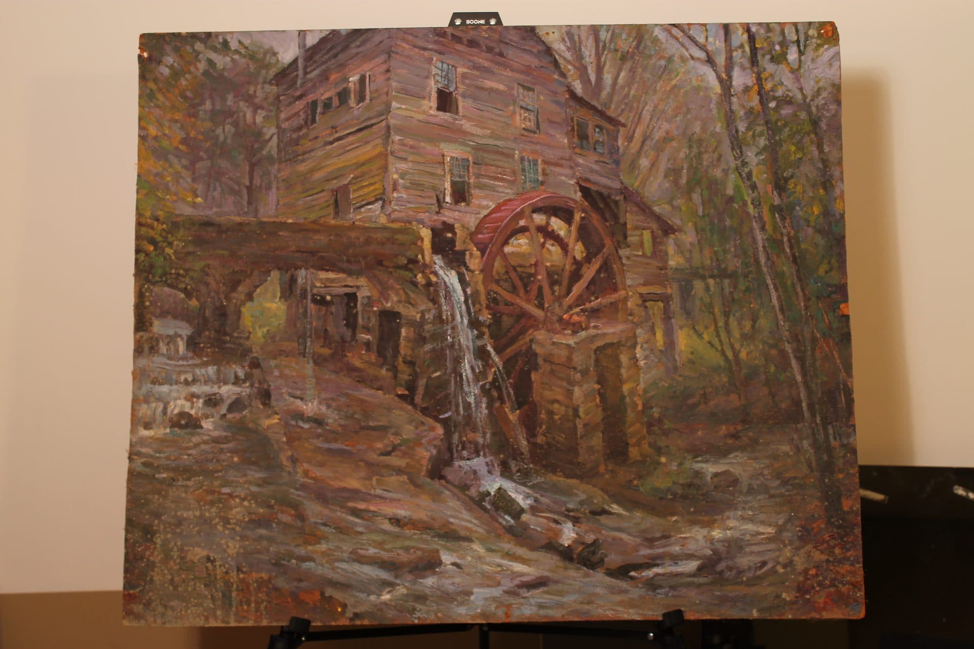 Stone Mill With Waterwheel — detail