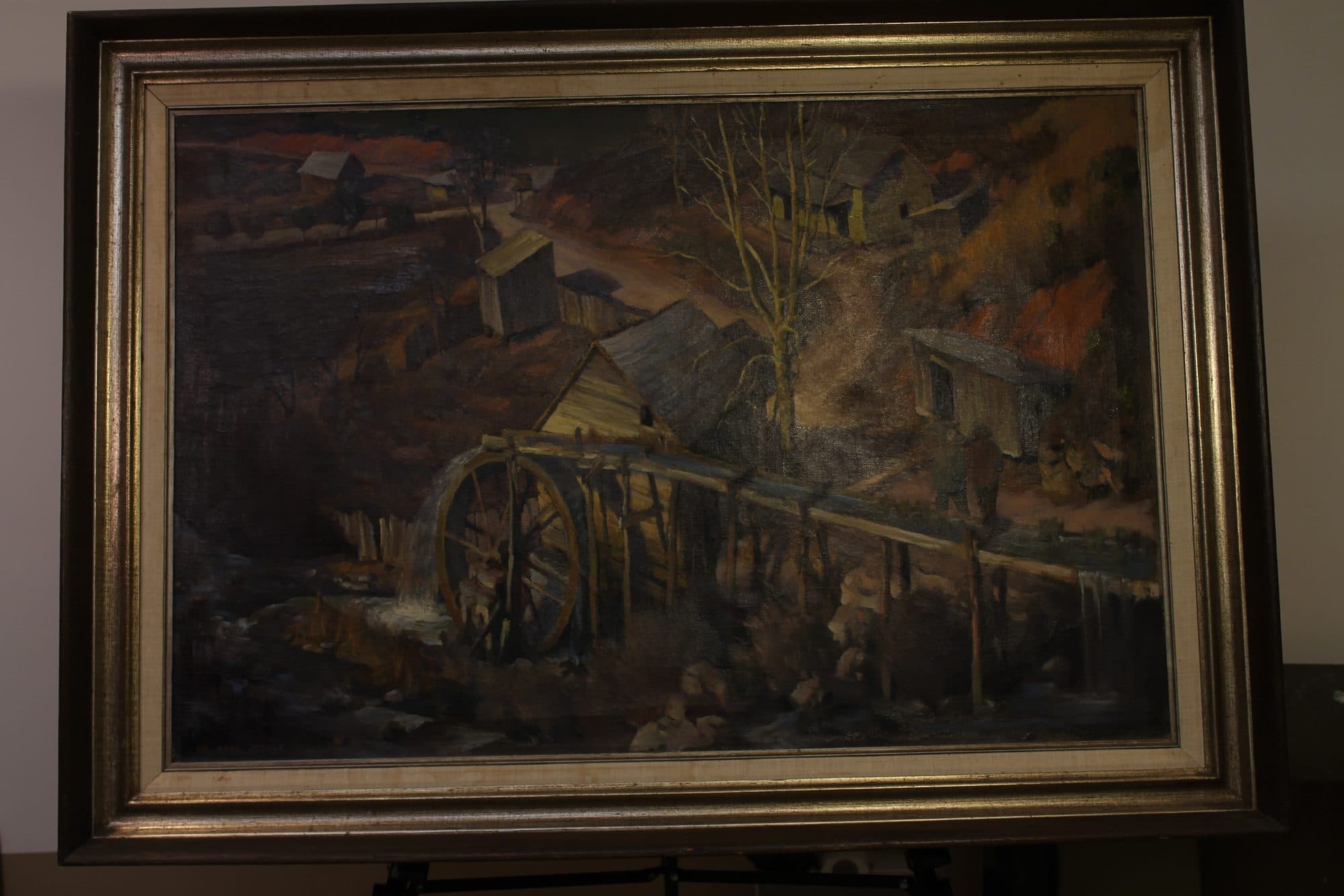 Old Mill At Autumn Dusk — detail