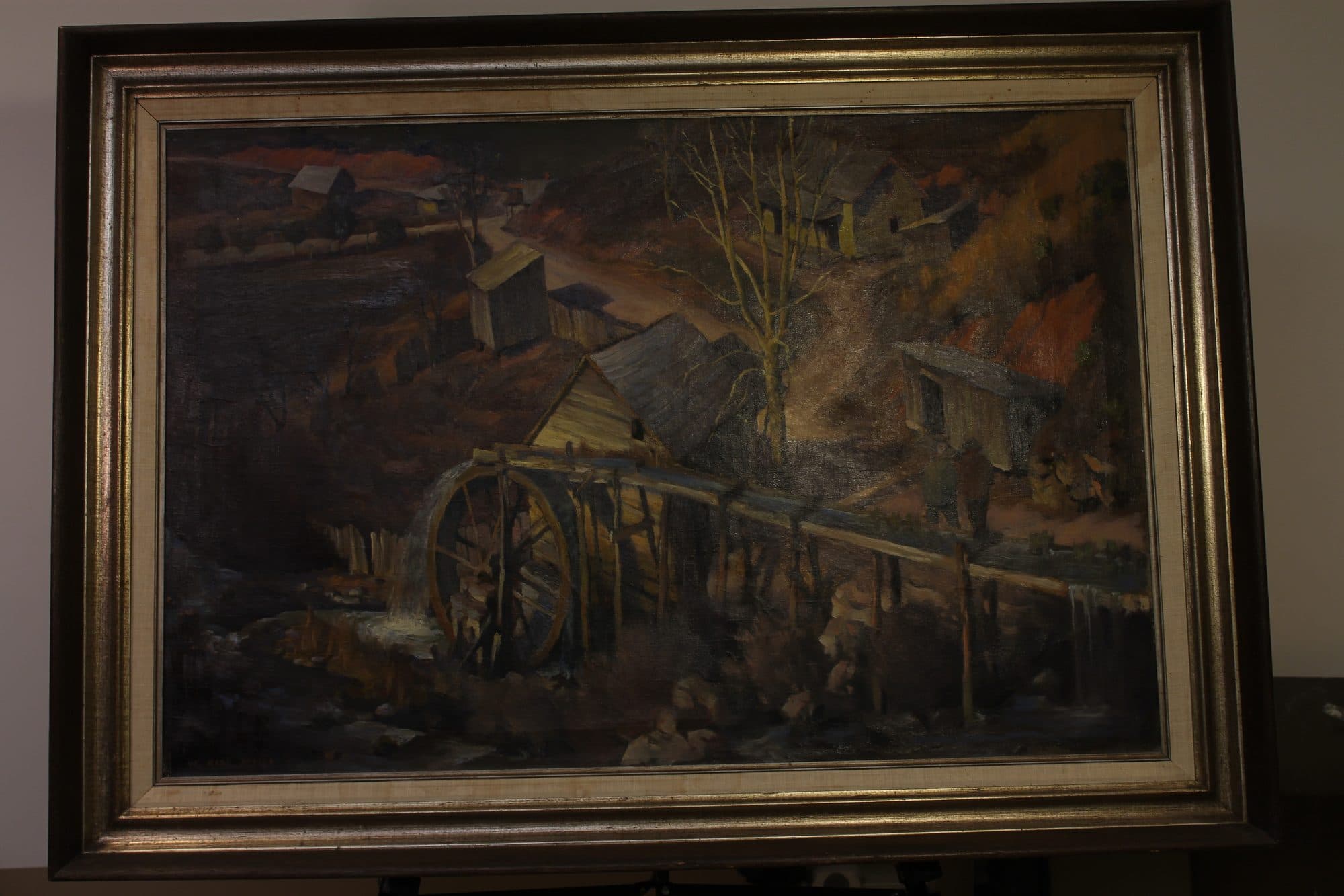Old Mill At Autumn Dusk — detail
