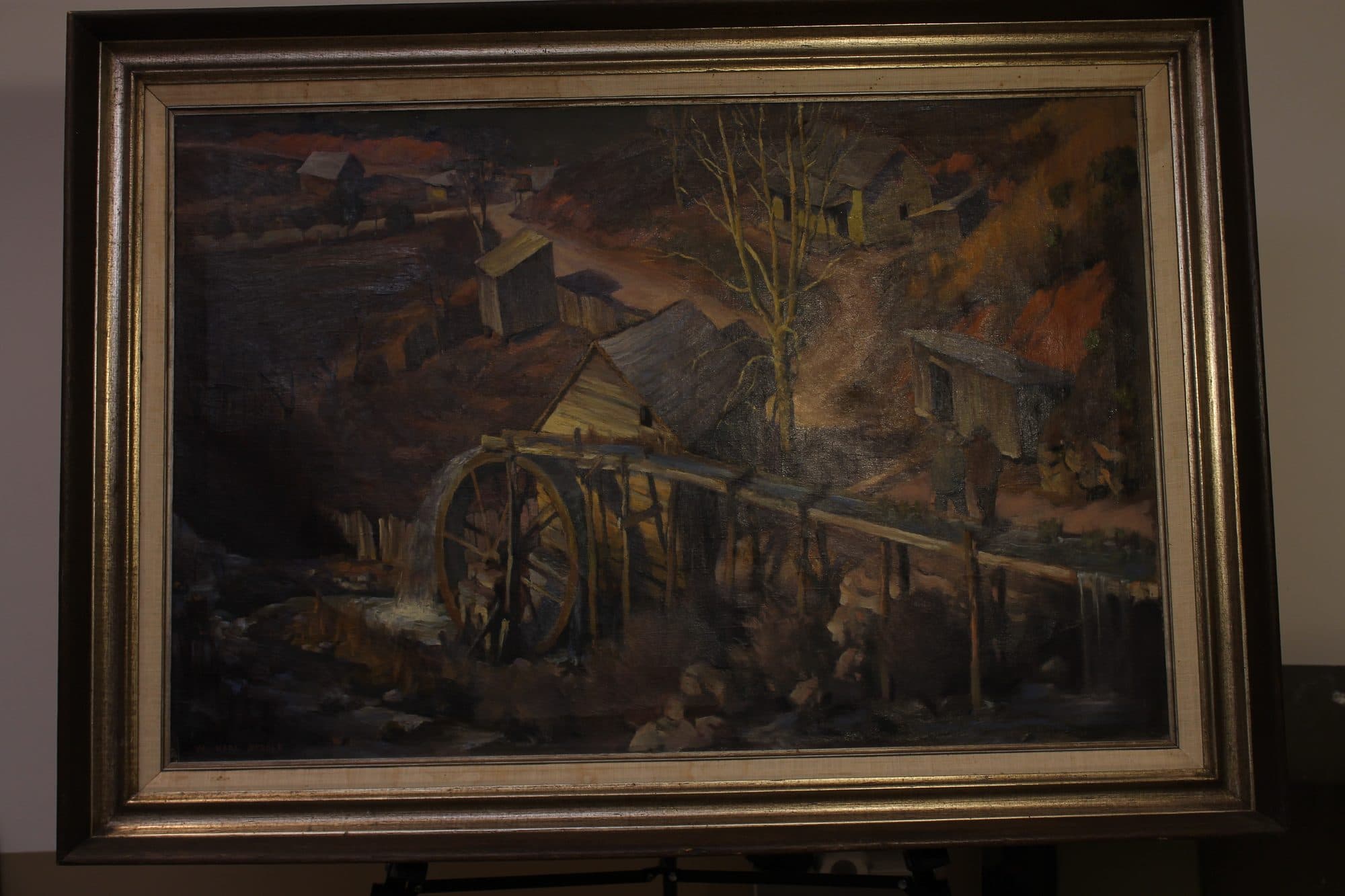 Old Mill At Autumn Dusk — detail