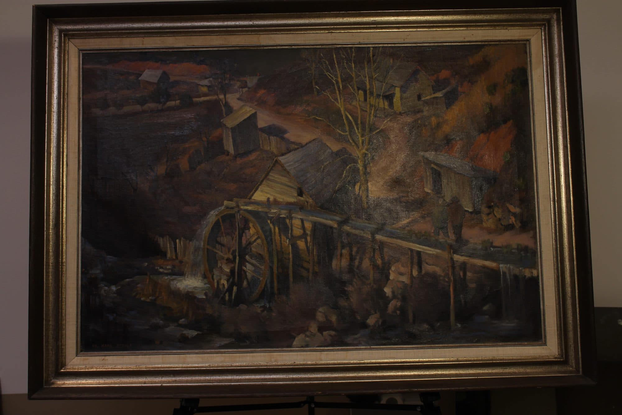 Old Mill At Autumn Dusk — detail