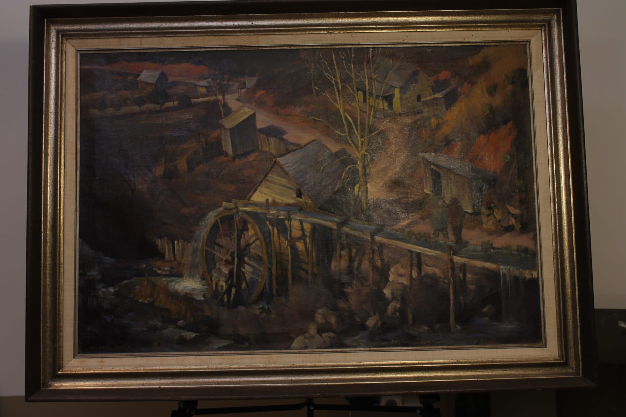 Old Mill At Autumn Dusk — detail