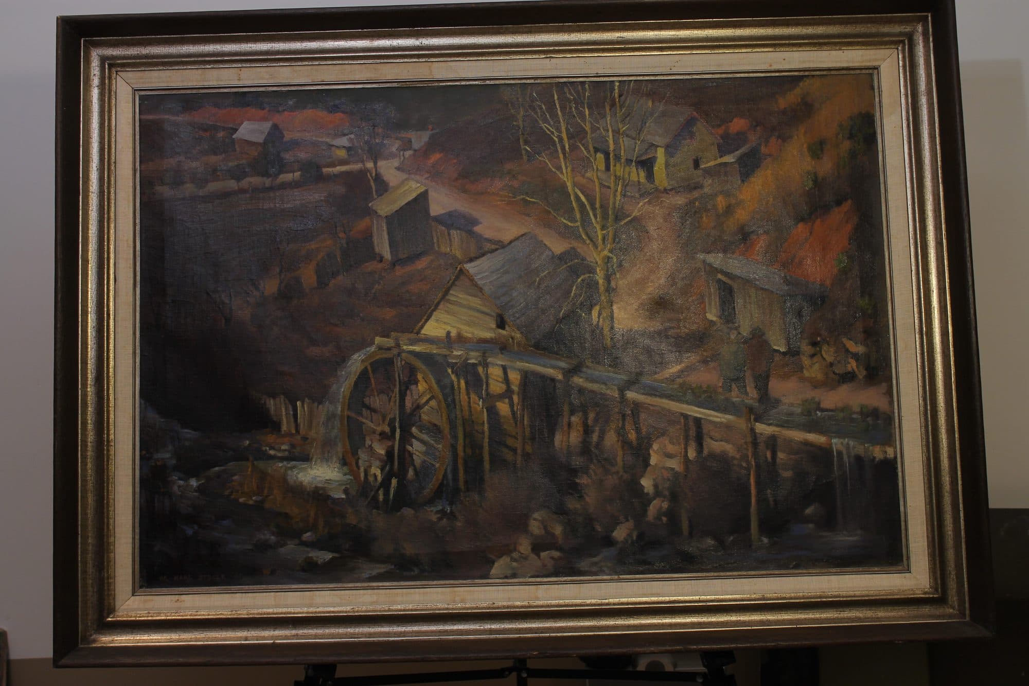 Old Mill At Autumn Dusk — detail