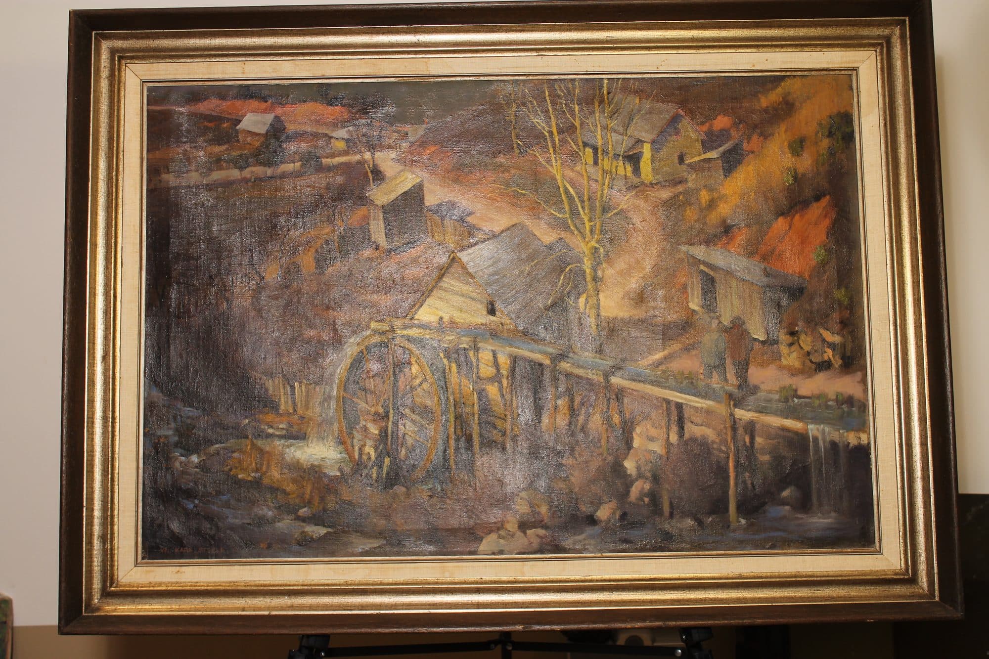 Old Mill At Autumn Dusk — detail
