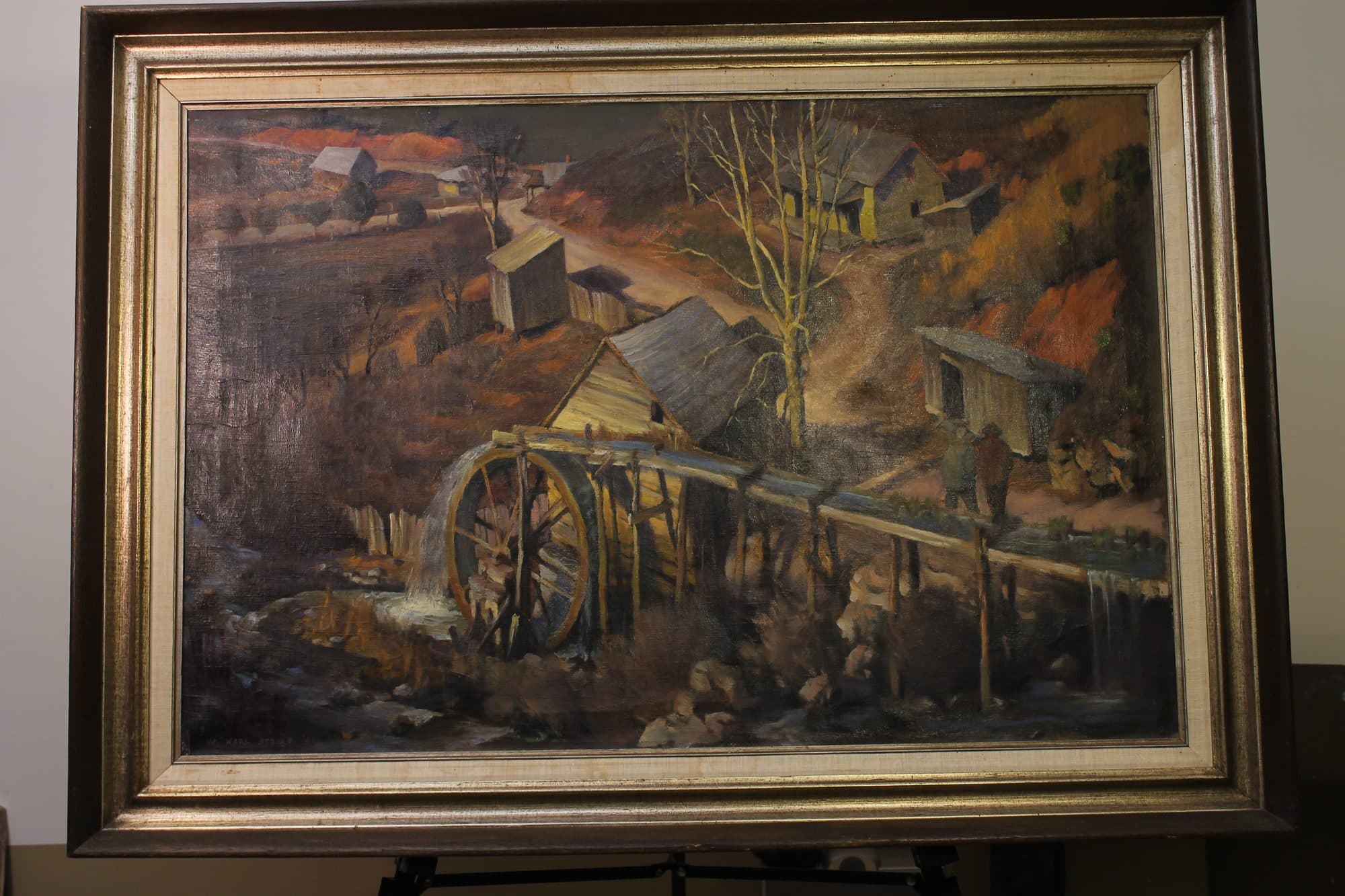 Old Mill At Autumn Dusk — detail