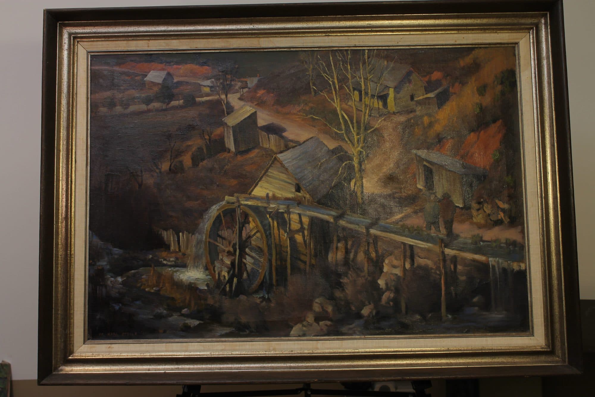 Old Mill At Autumn Dusk — detail