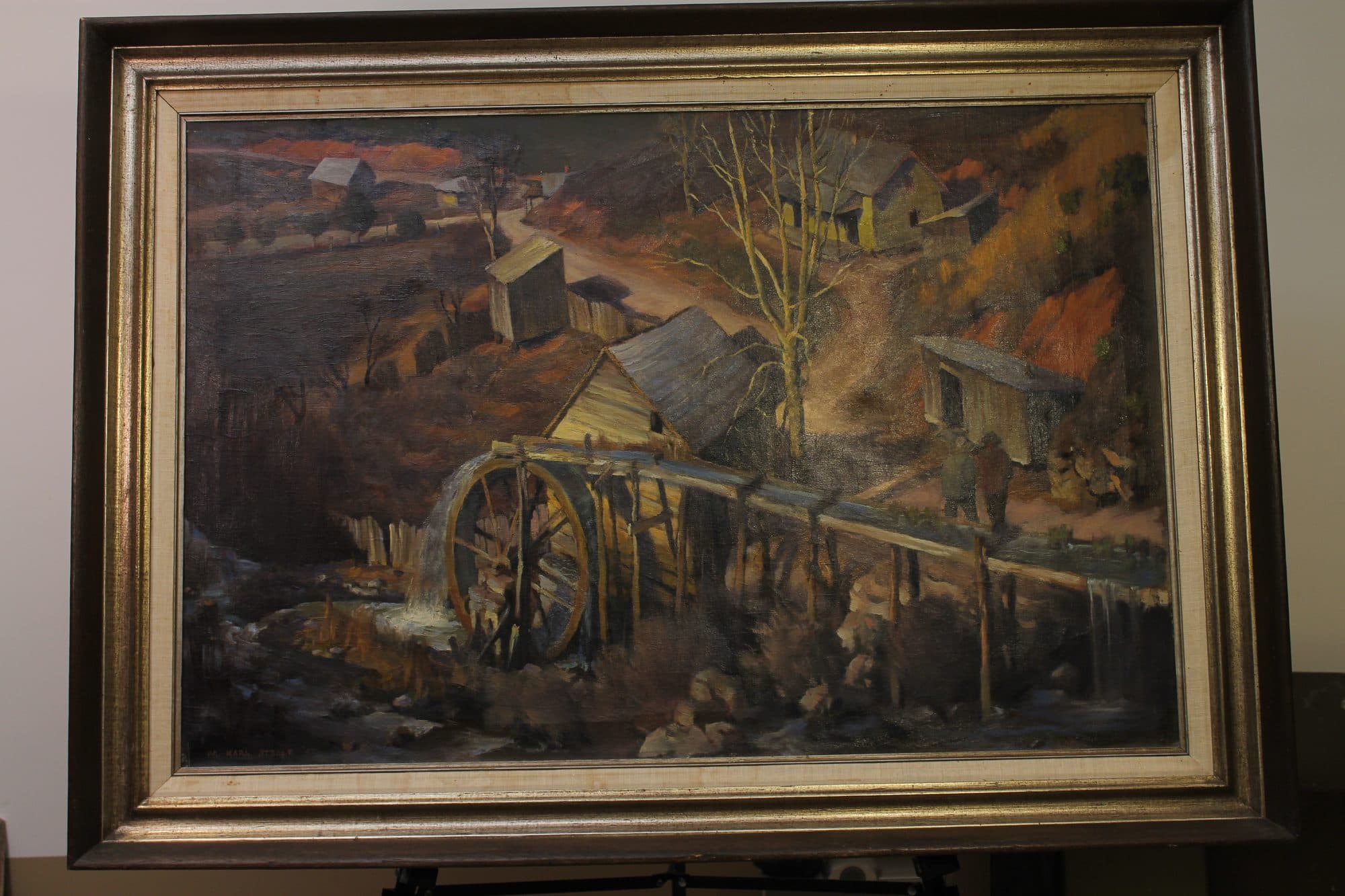 Old Mill At Autumn Dusk — detail