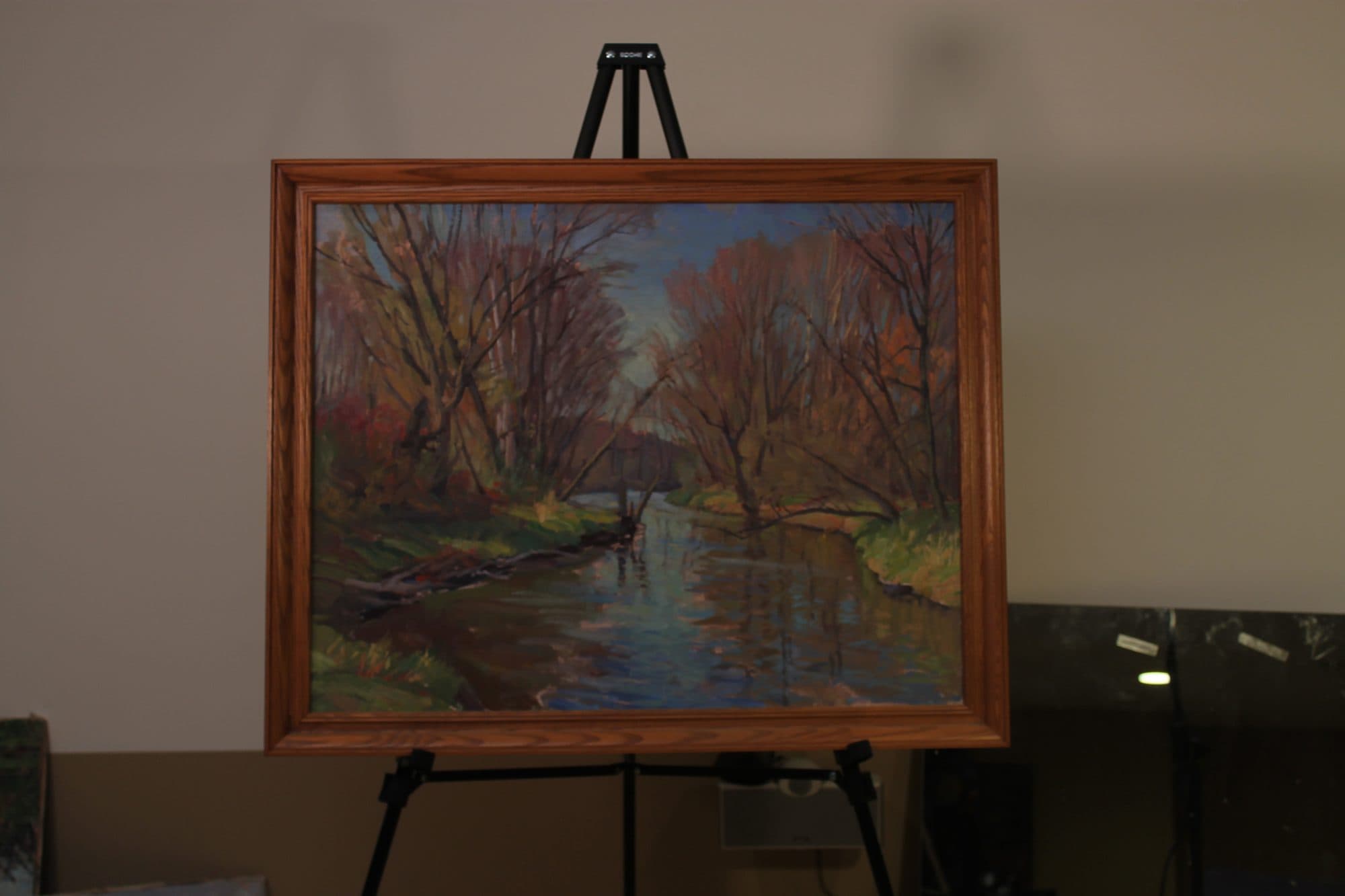 Autumn Creek With Reflections — detail
