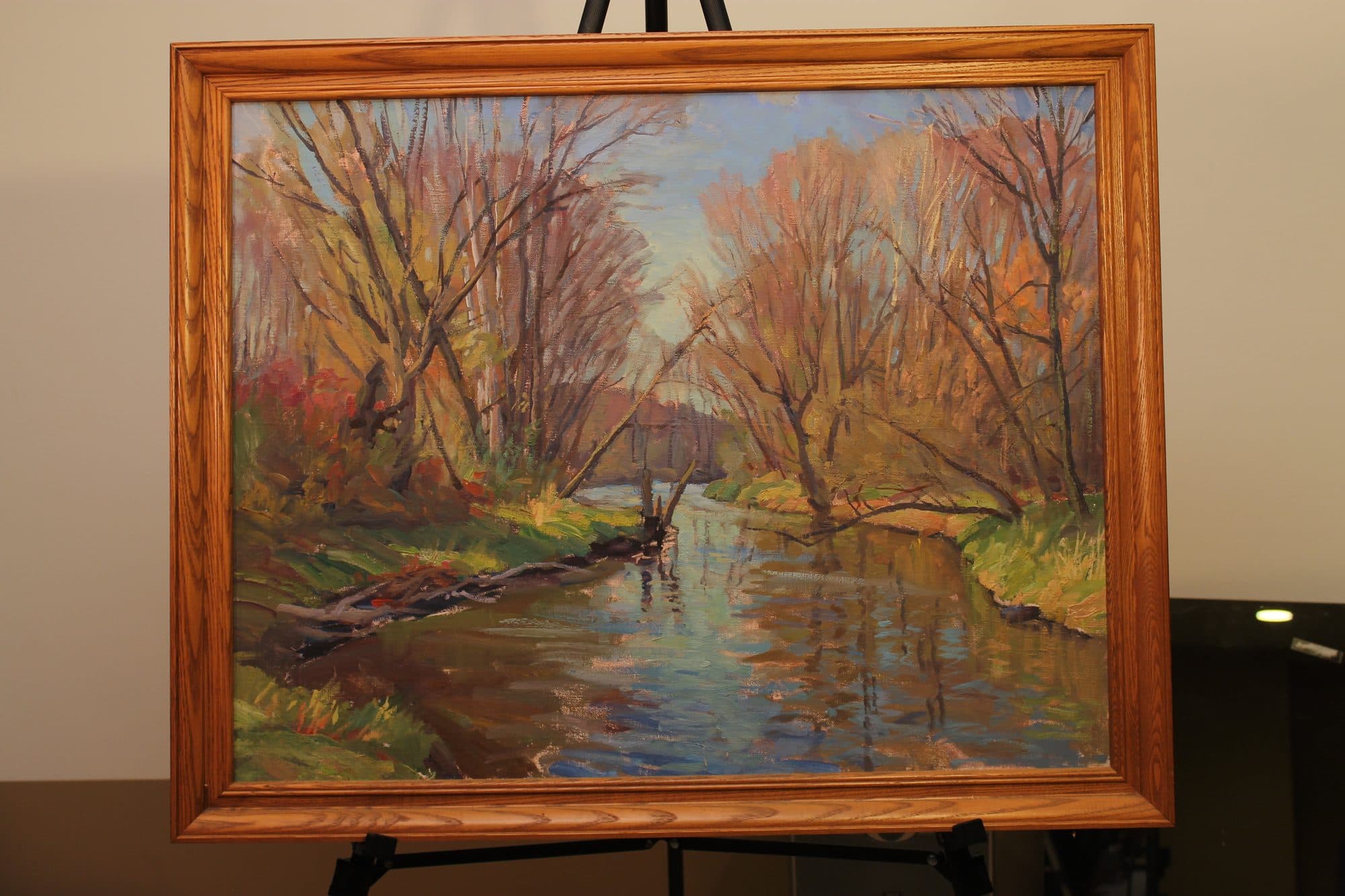Autumn Creek With Reflections — detail