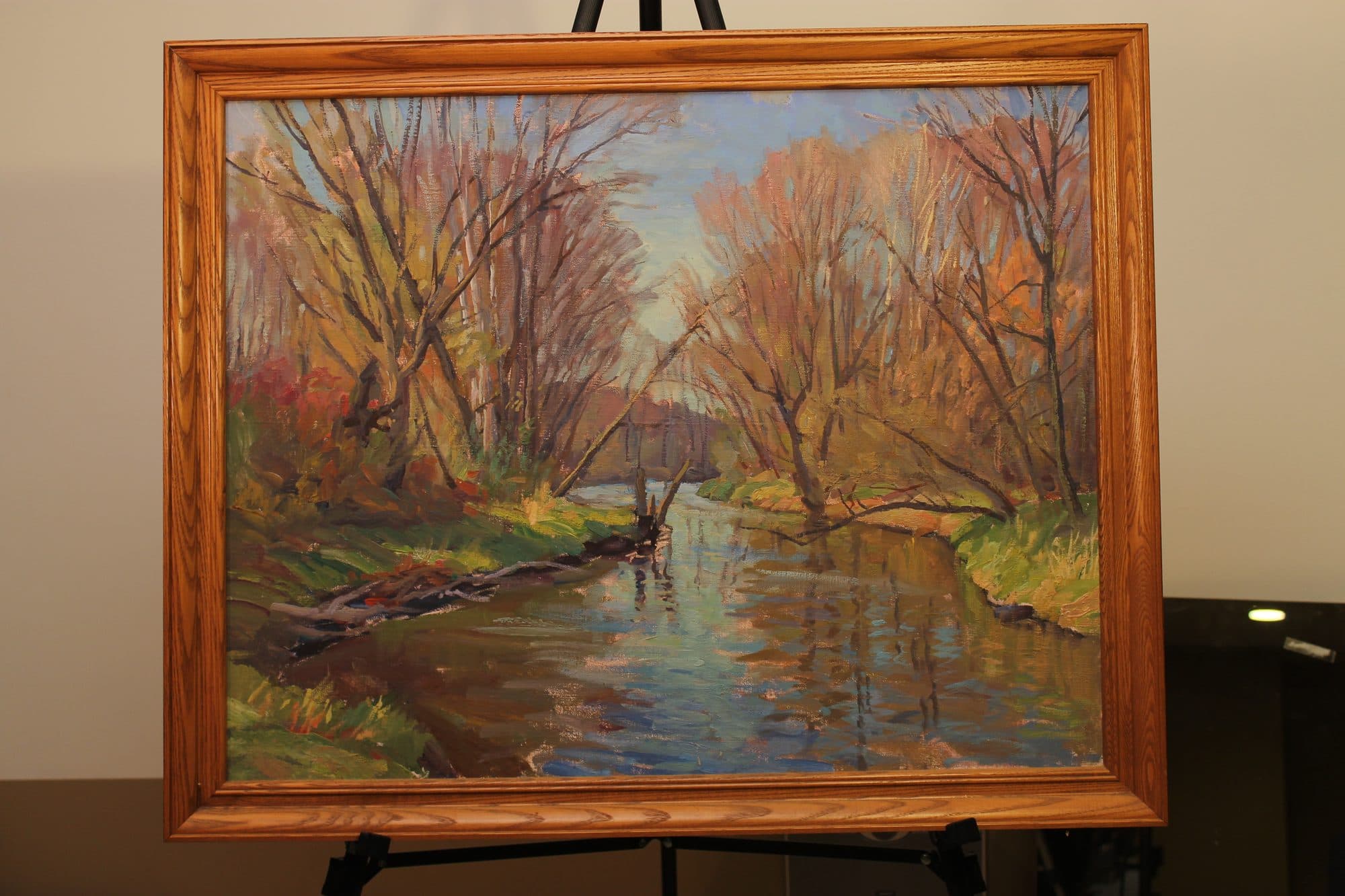 Autumn Creek With Reflections — detail