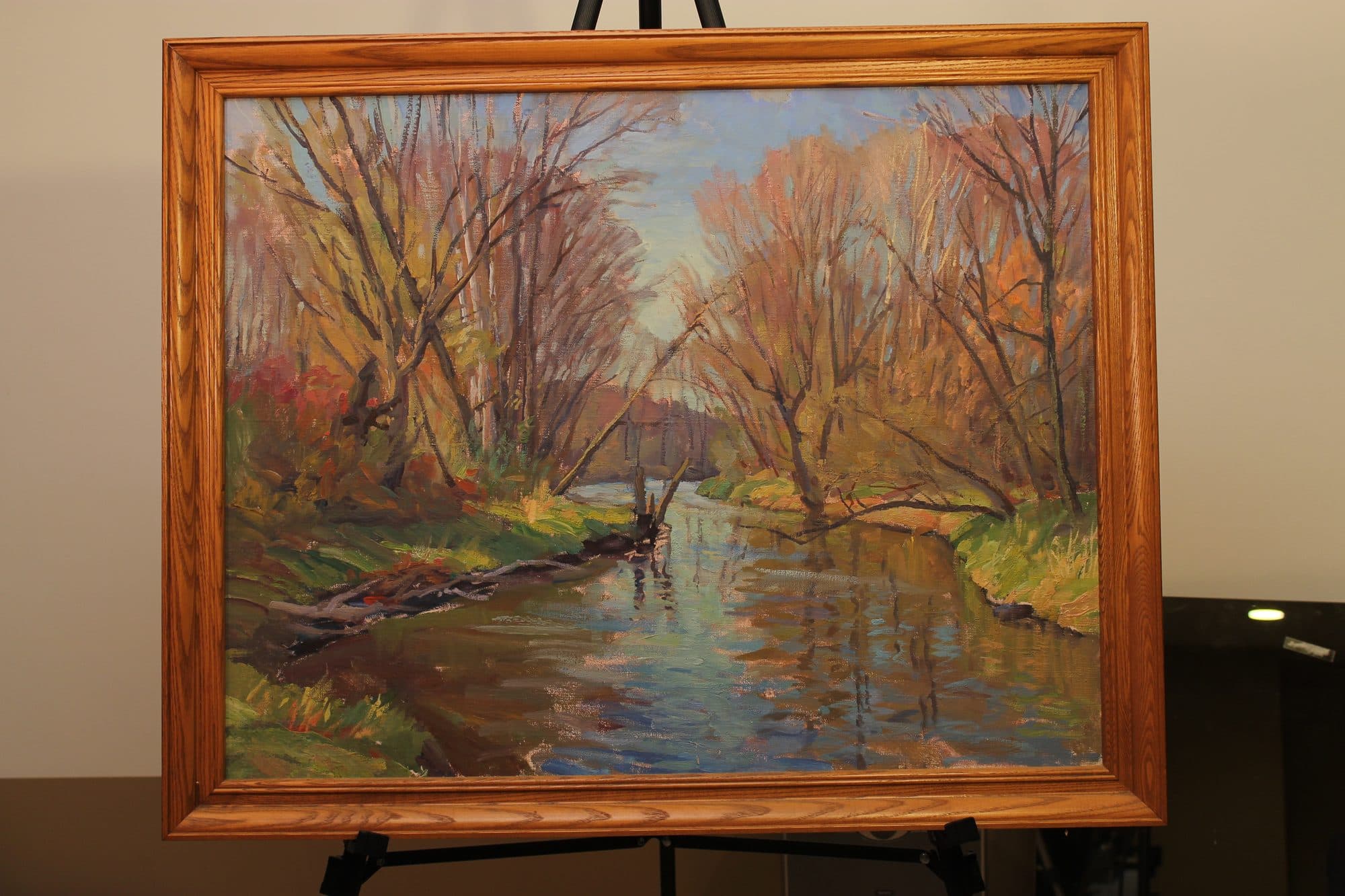 Autumn Creek With Reflections — detail