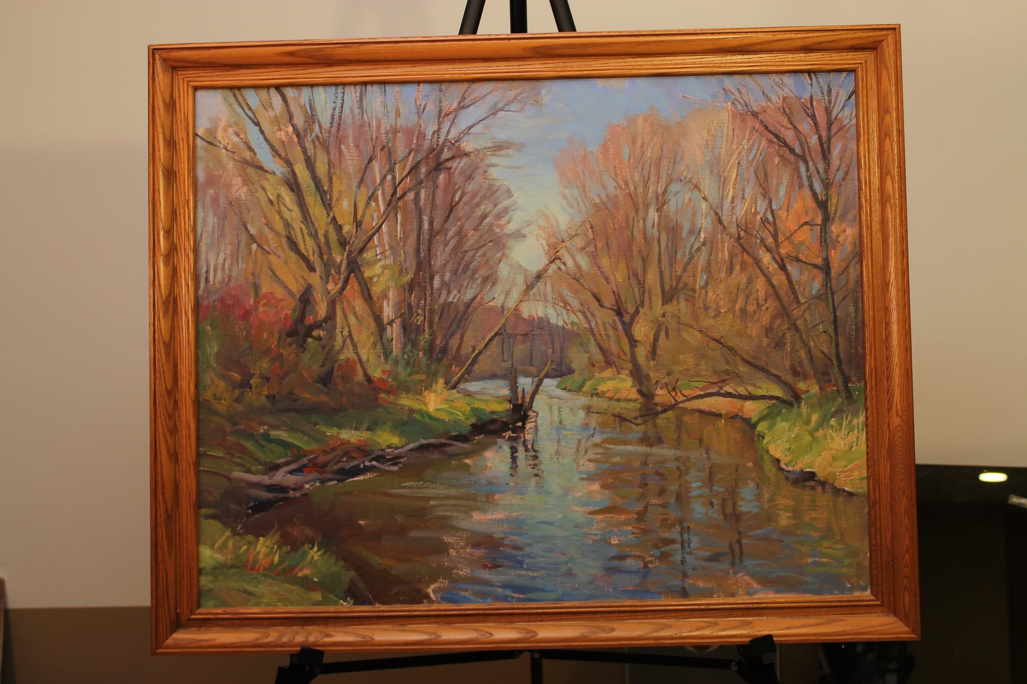 Autumn Creek With Reflections — detail