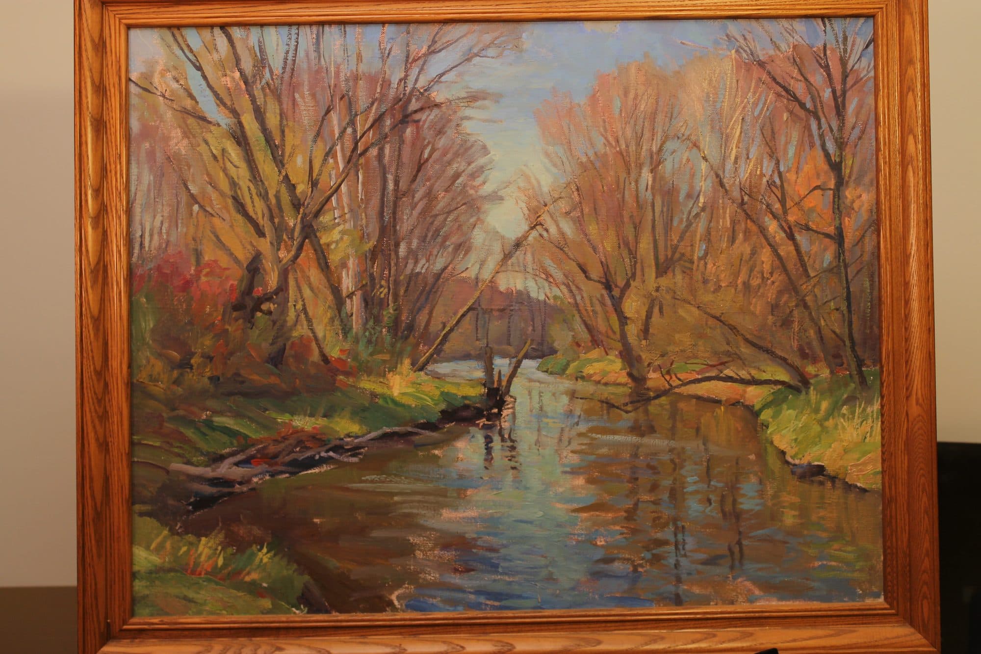 Autumn Creek With Reflections — detail