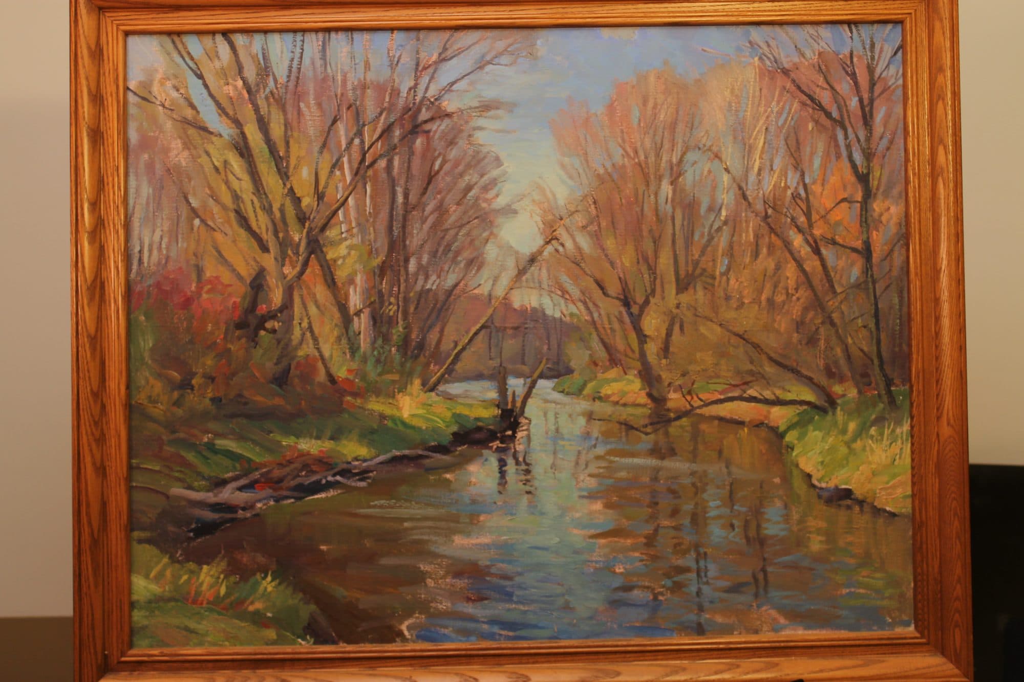 Autumn Creek With Reflections — detail