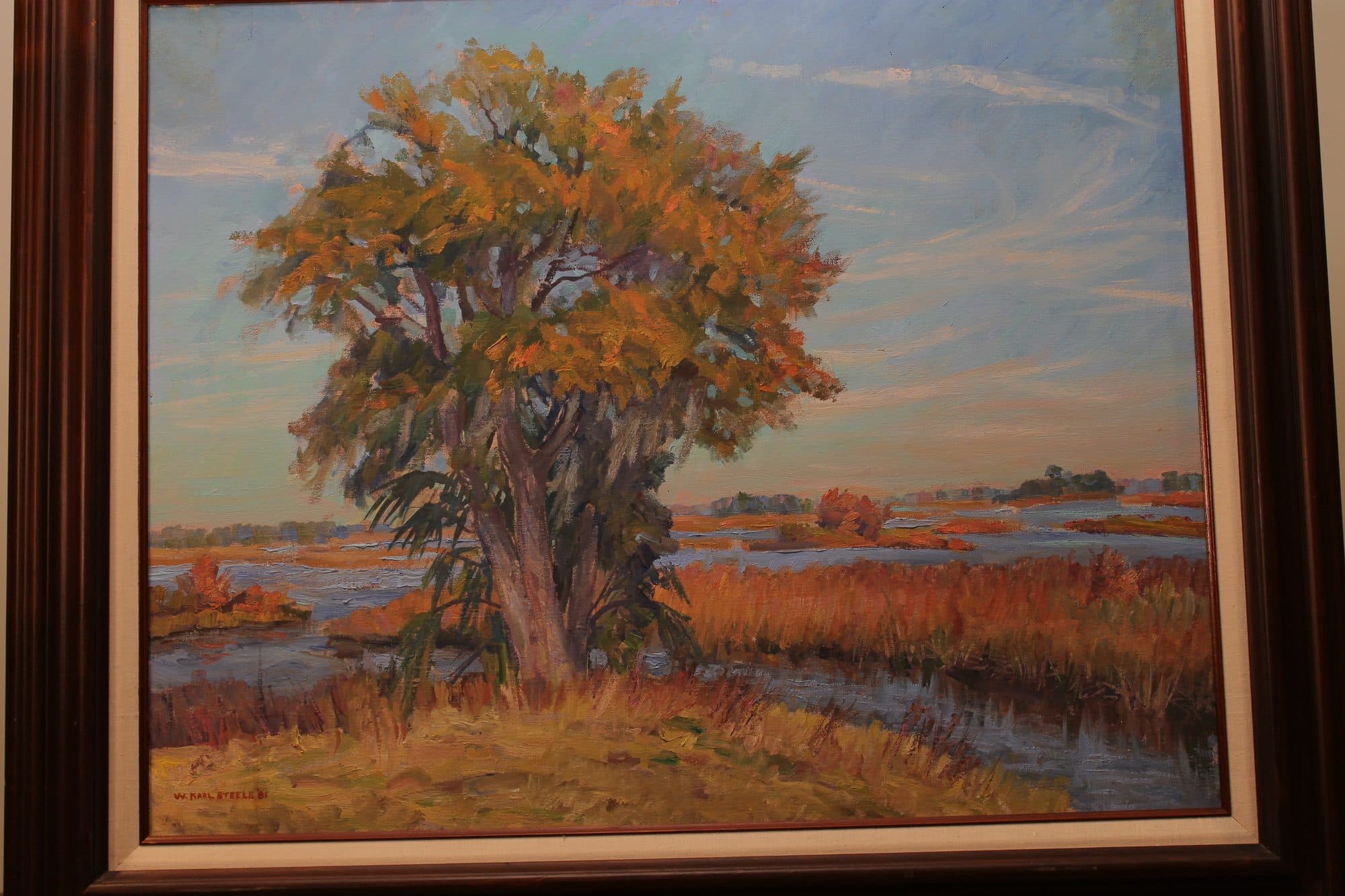Golden Oak In The Marsh — detail