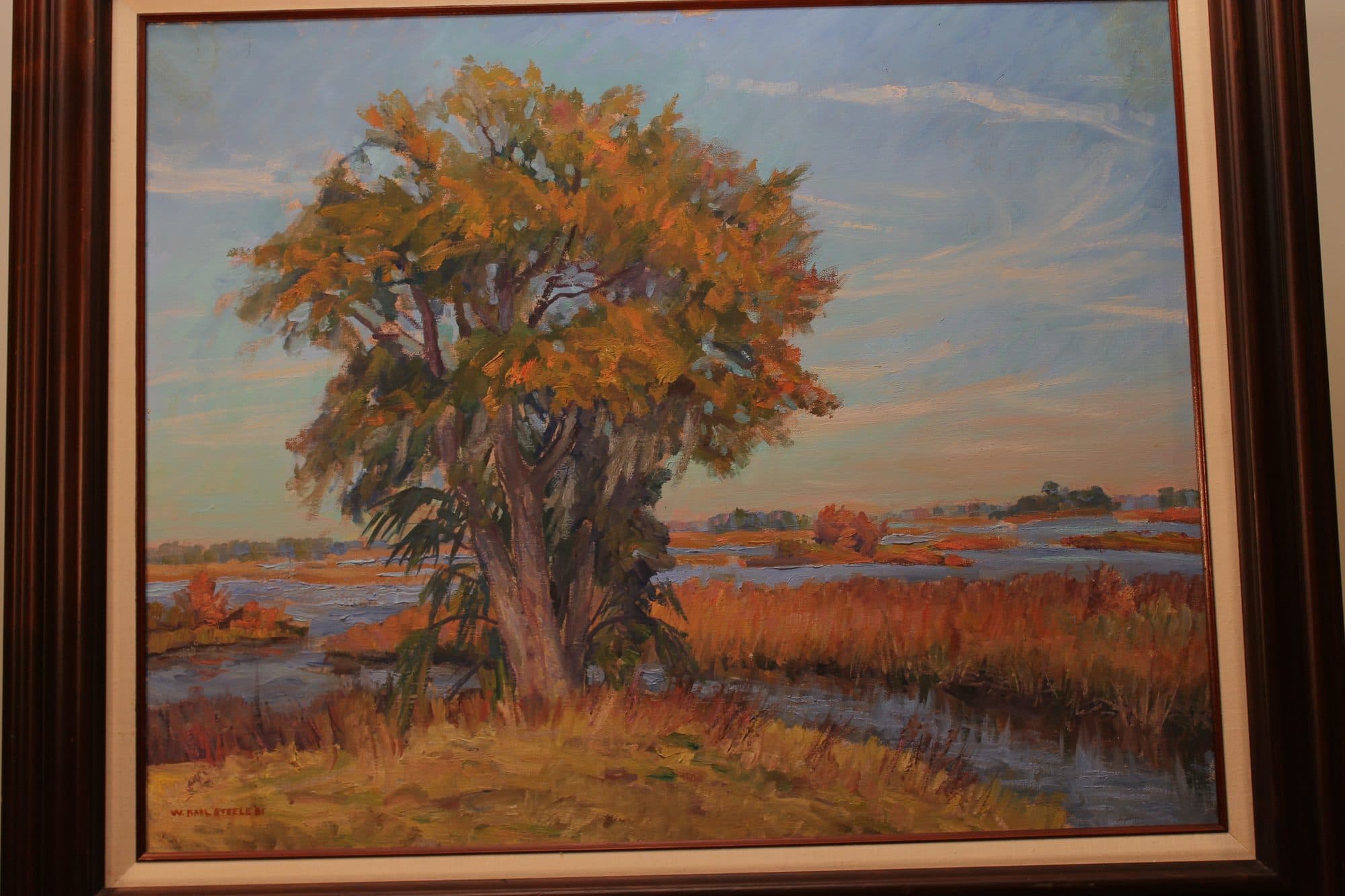 Golden Oak In The Marsh — detail
