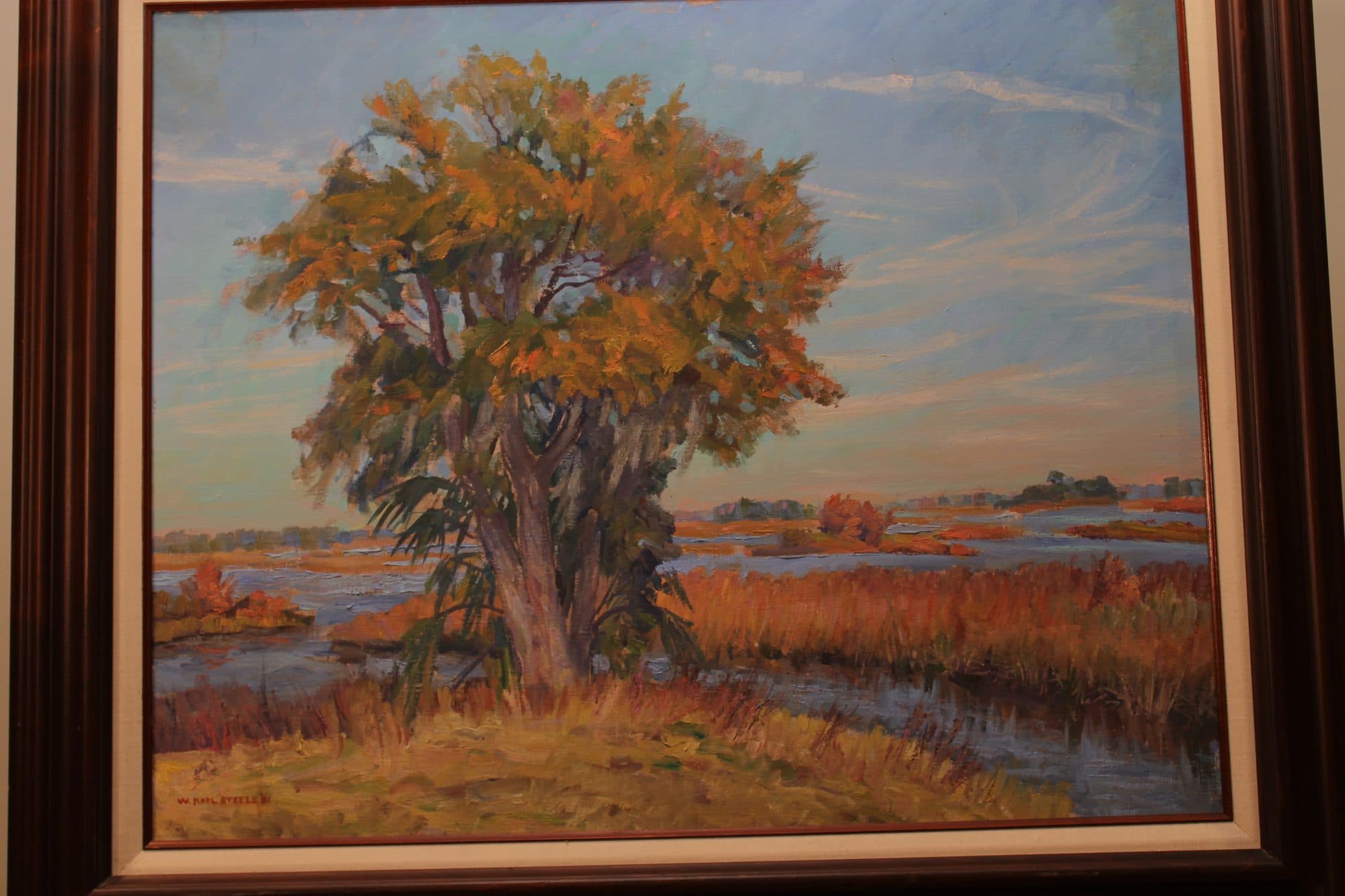 Golden Oak In The Marsh — detail