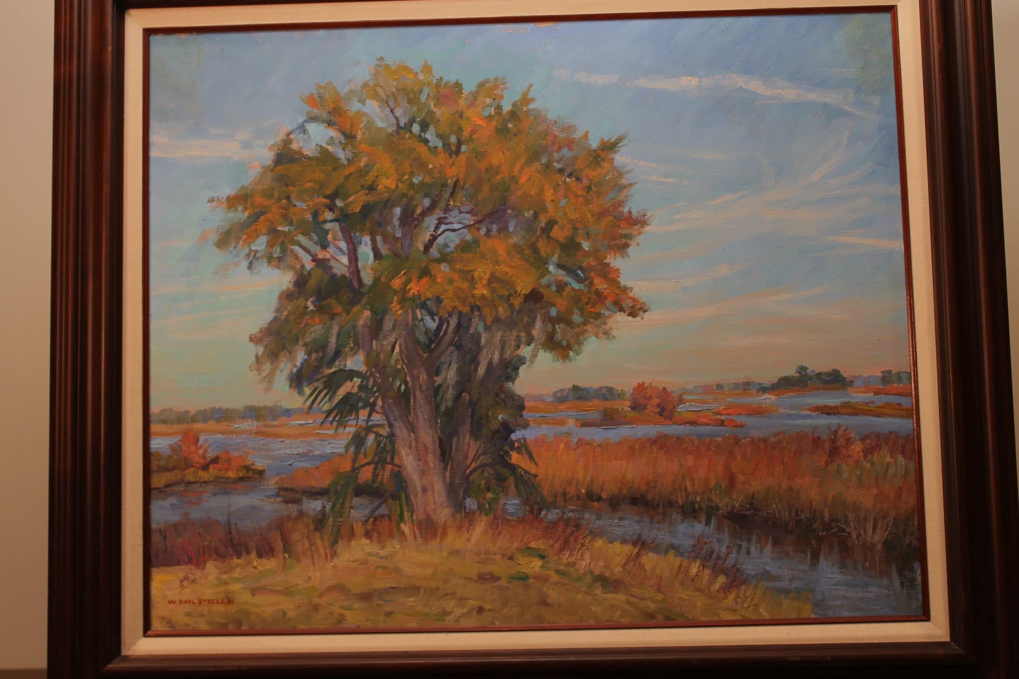 Golden Oak In The Marsh — detail