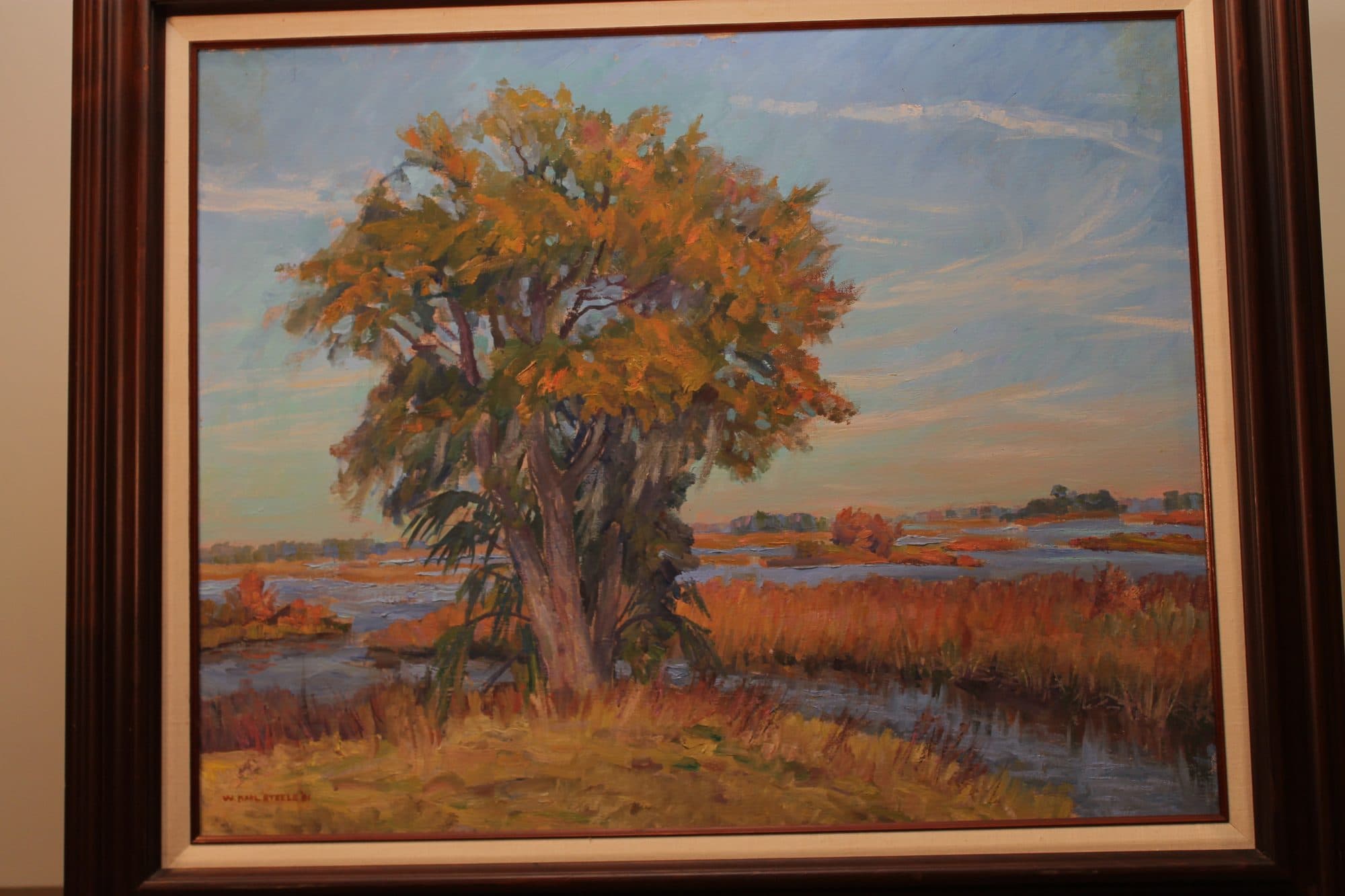 Golden Oak In The Marsh — detail