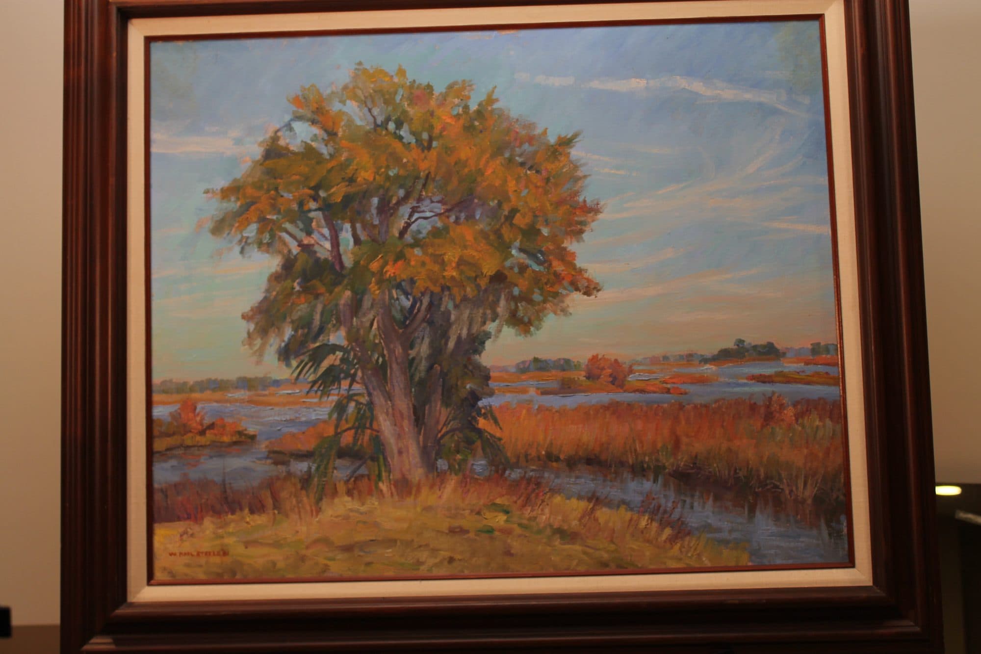 Golden Oak In The Marsh — detail