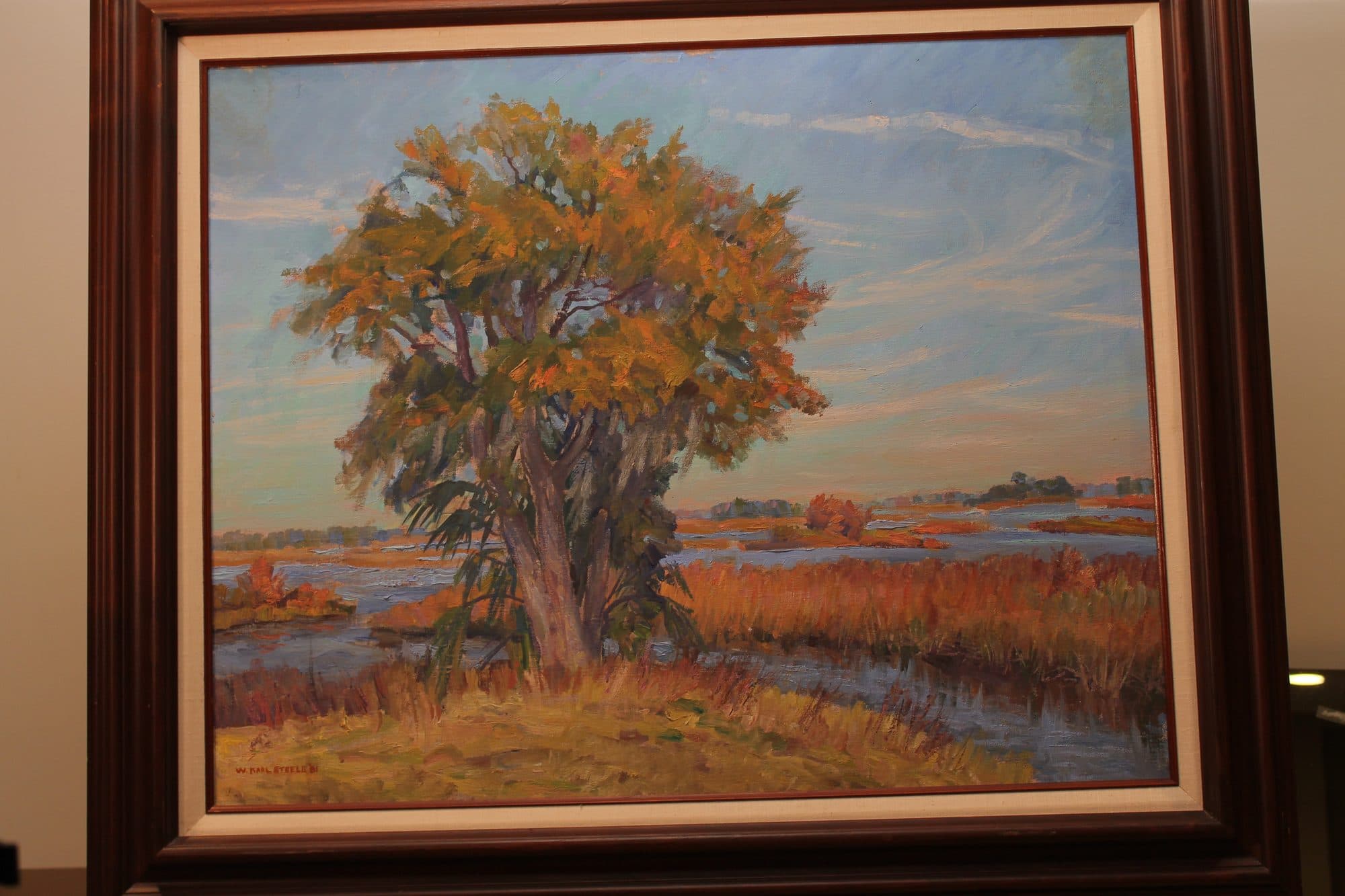 Golden Oak In The Marsh — detail