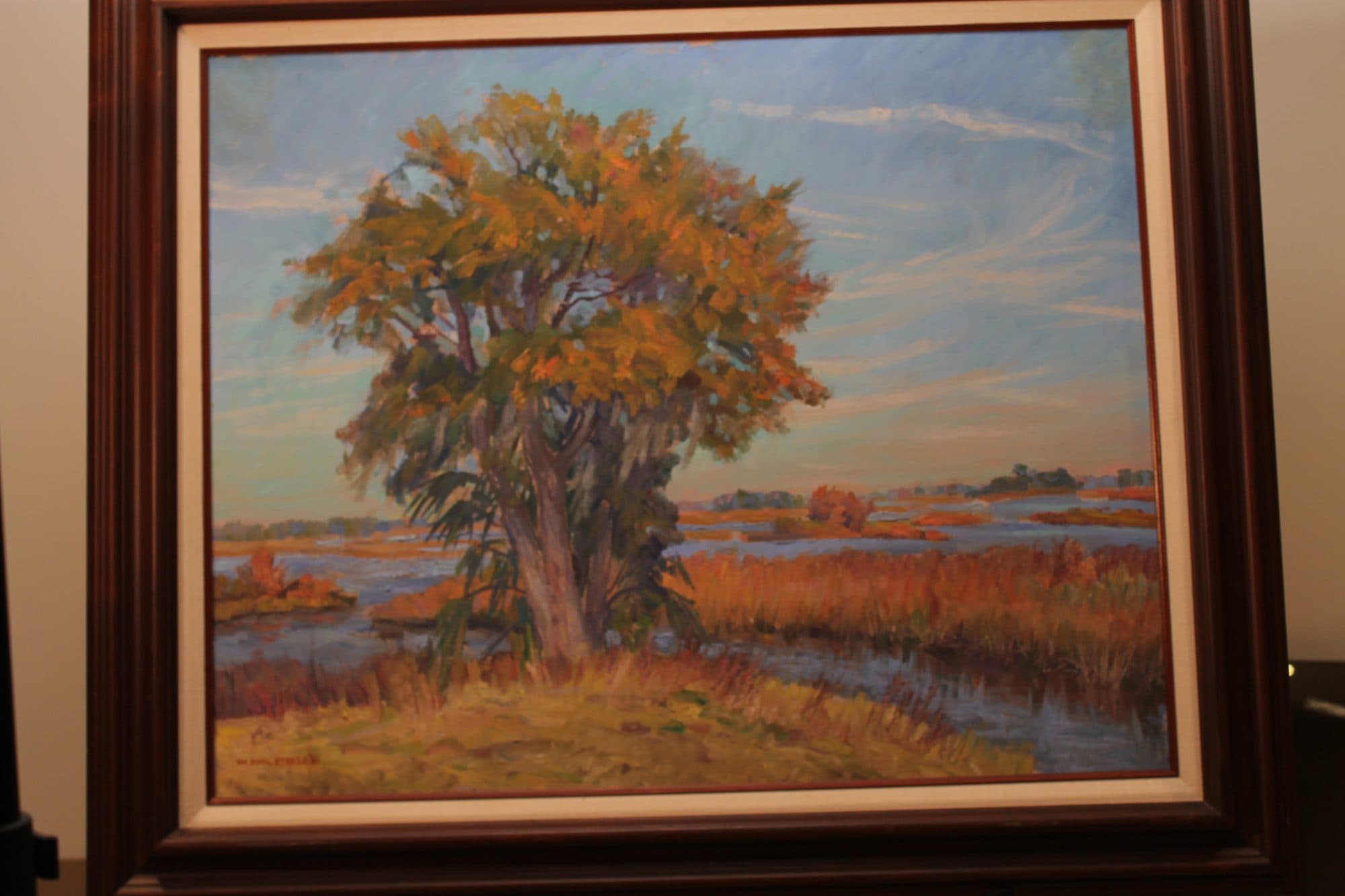 Golden Oak In The Marsh — detail