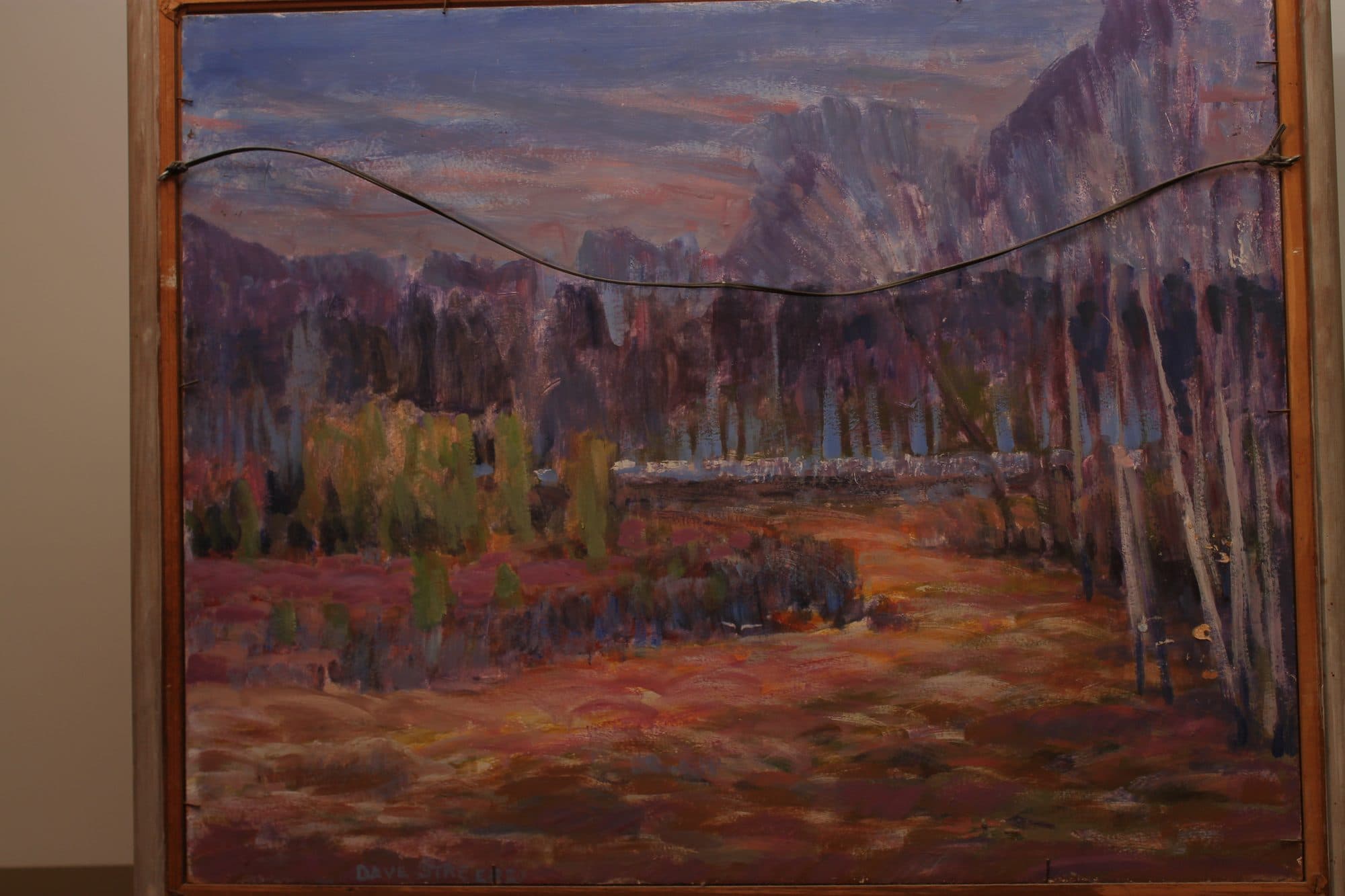Aspen Grove Below The Mountains — detail