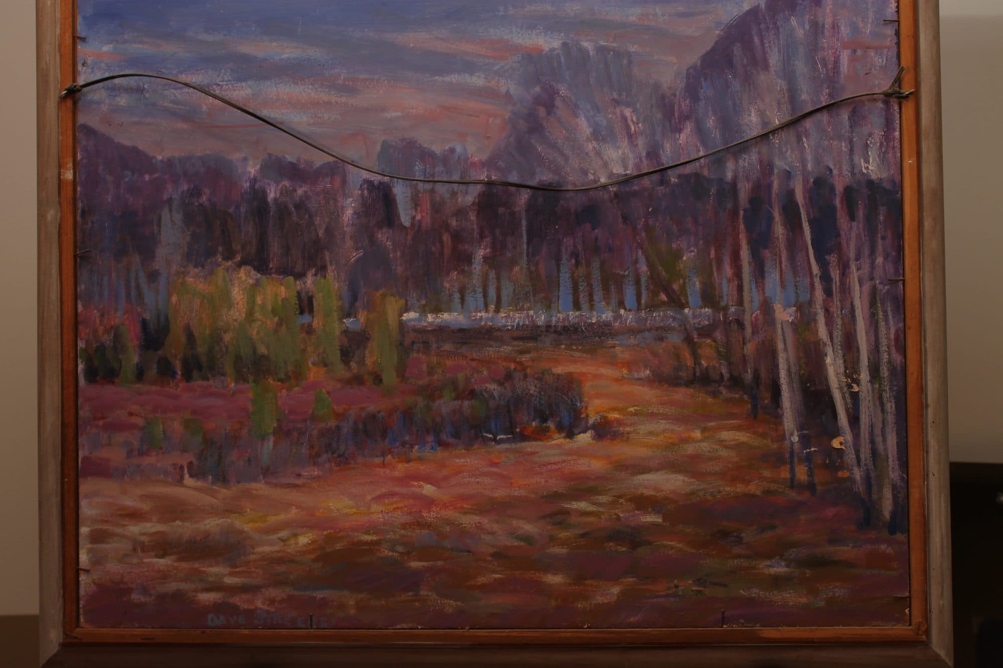 Aspen Grove Below The Mountains — detail