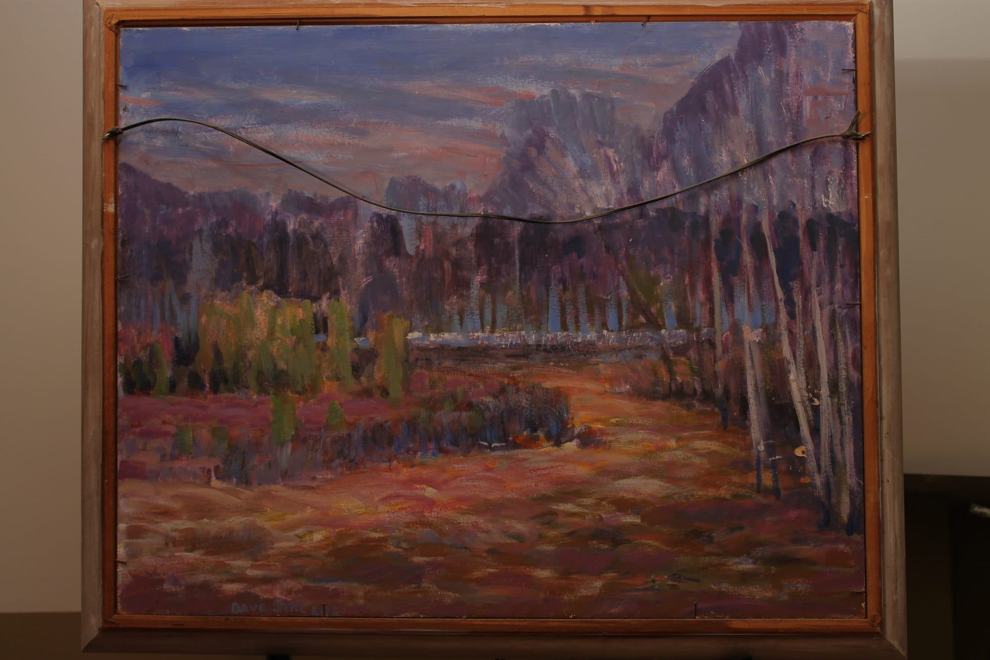 Aspen Grove Below The Mountains — detail