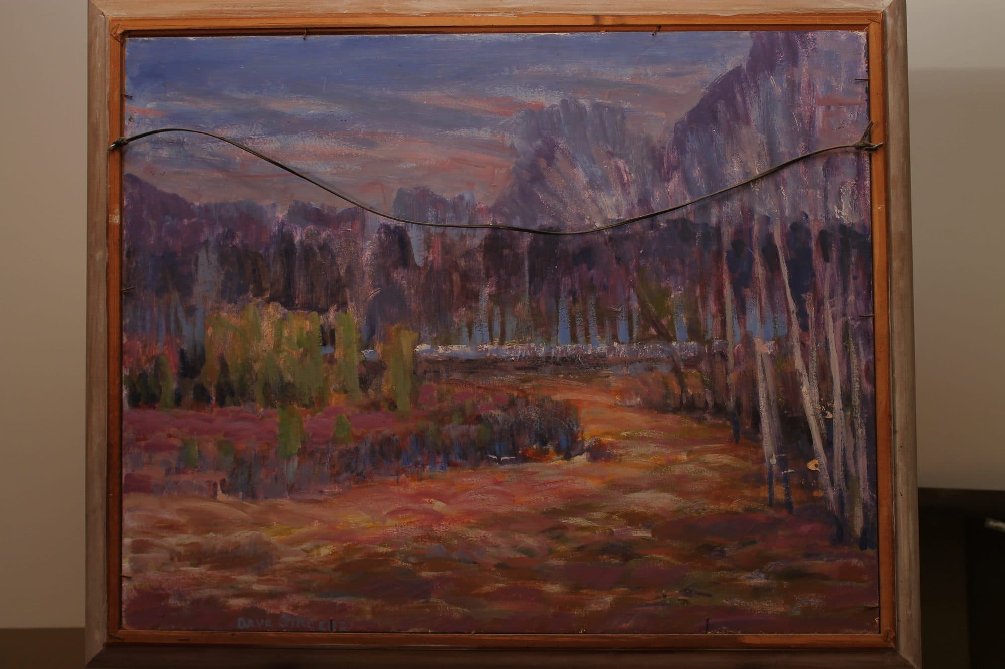 Aspen Grove Below The Mountains — detail